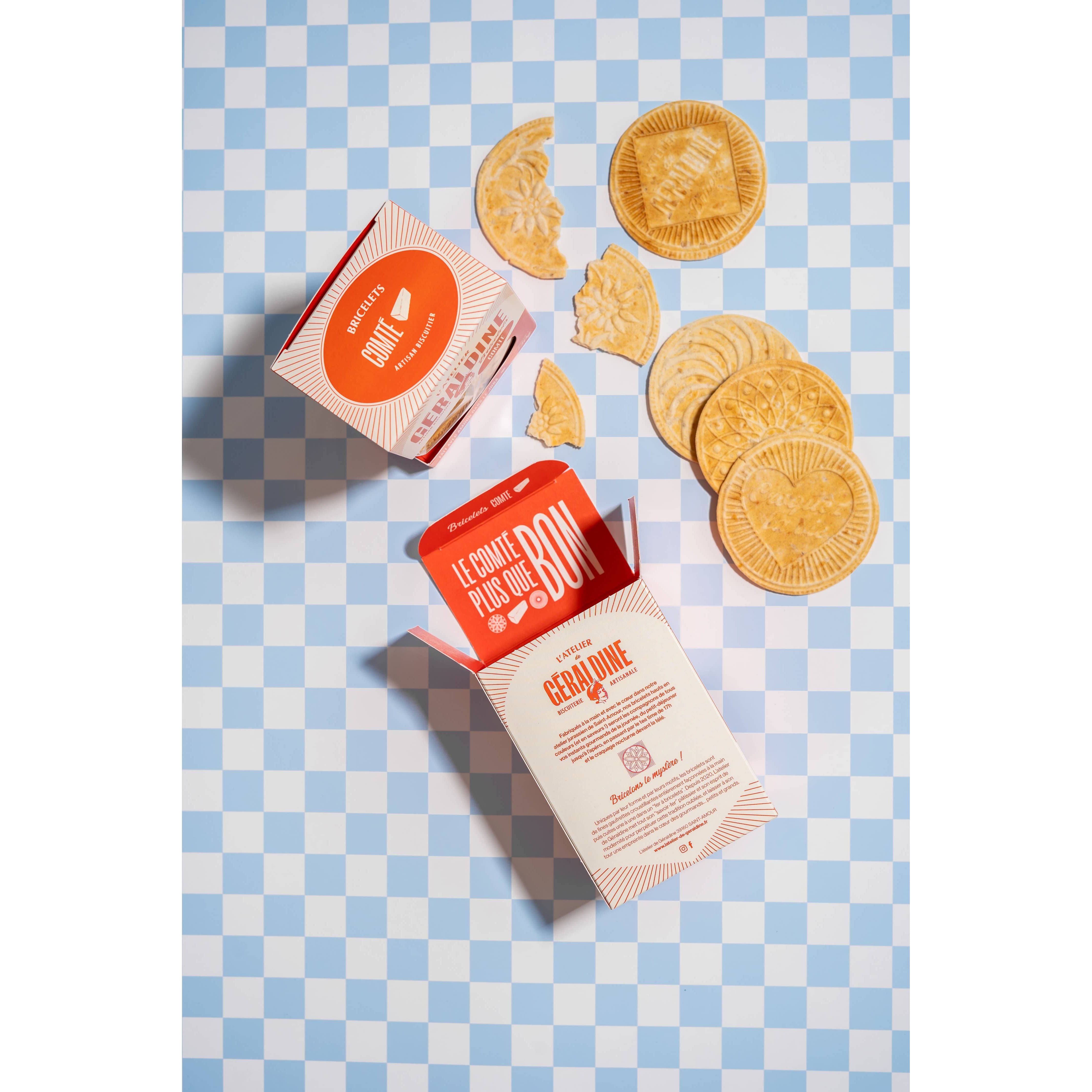 “Bricelets au Comté” - Savory aperitif cookies