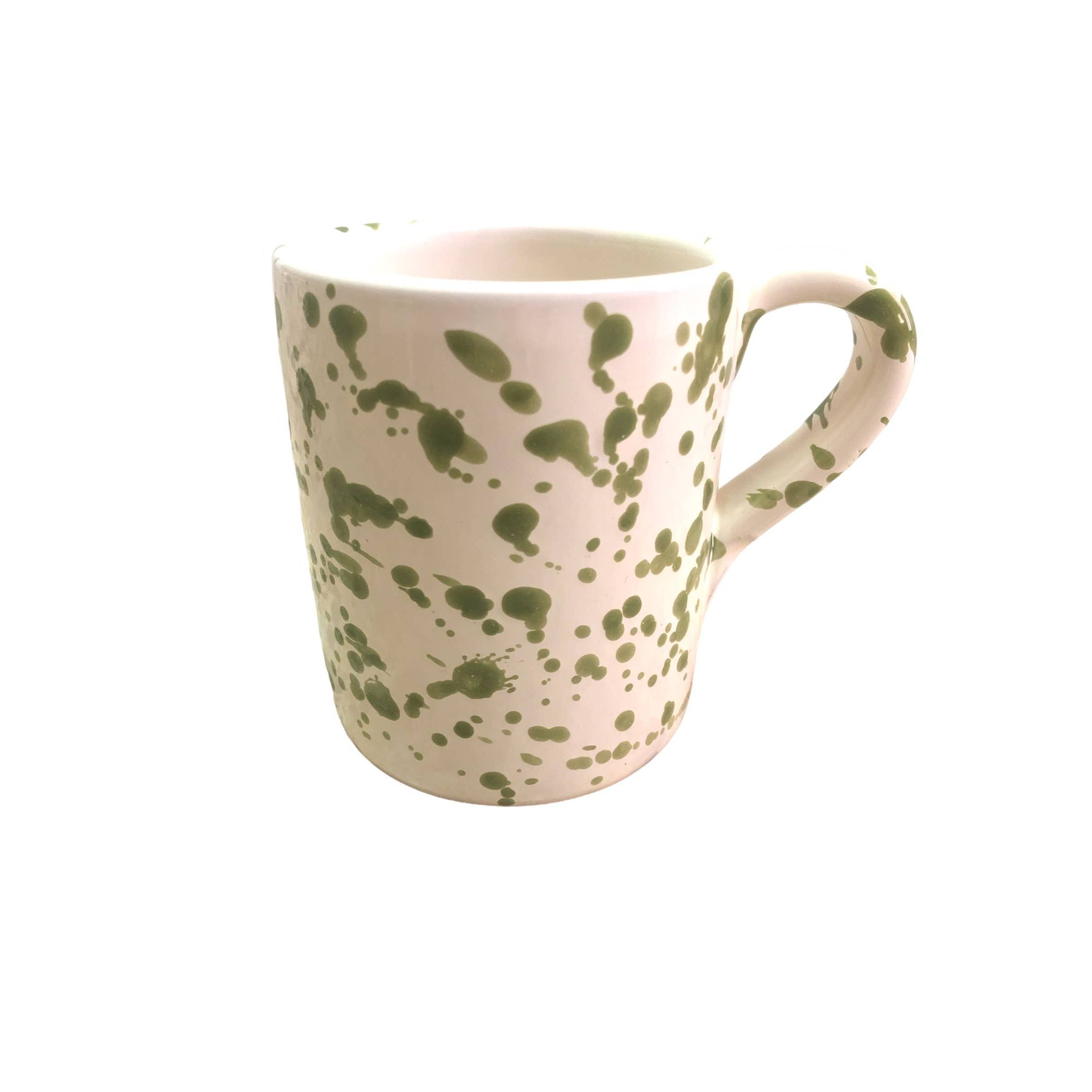 Mug cm. 9 - Splashed Line: Cream/blue