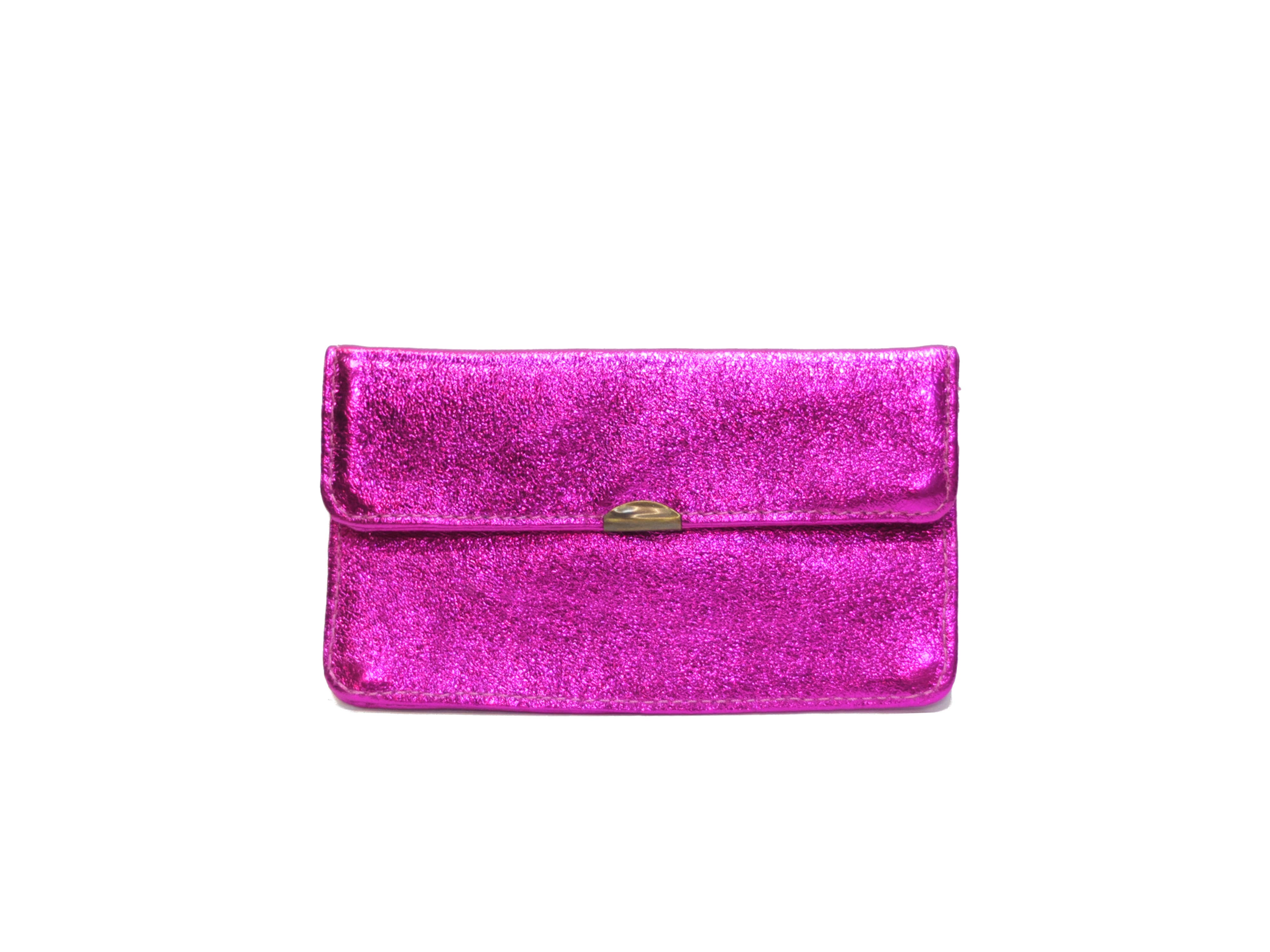 Compact all-in-one leather wallet: Leopard