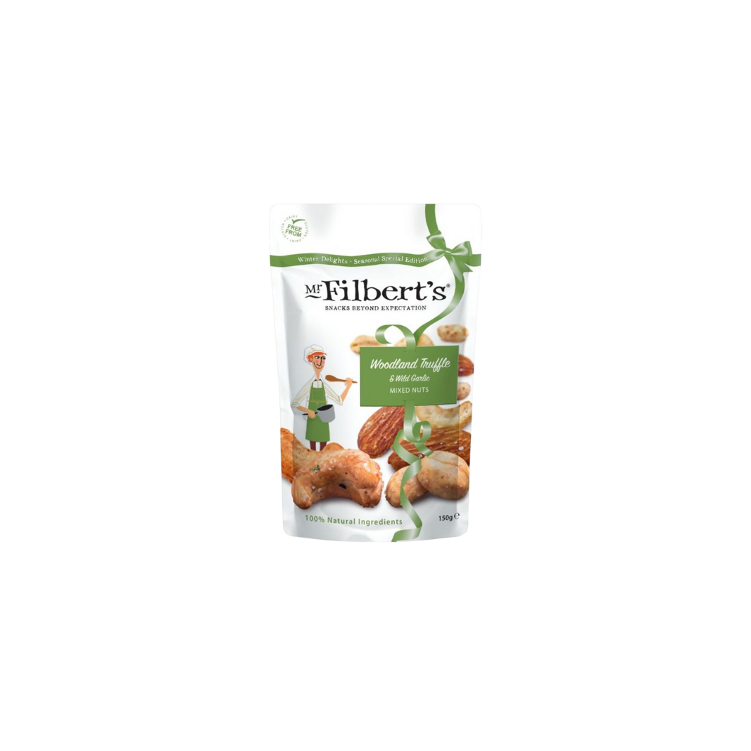 MR FILBERTS WOODLAND TRUFFLE AND WILD GARLIC NUTS 150G