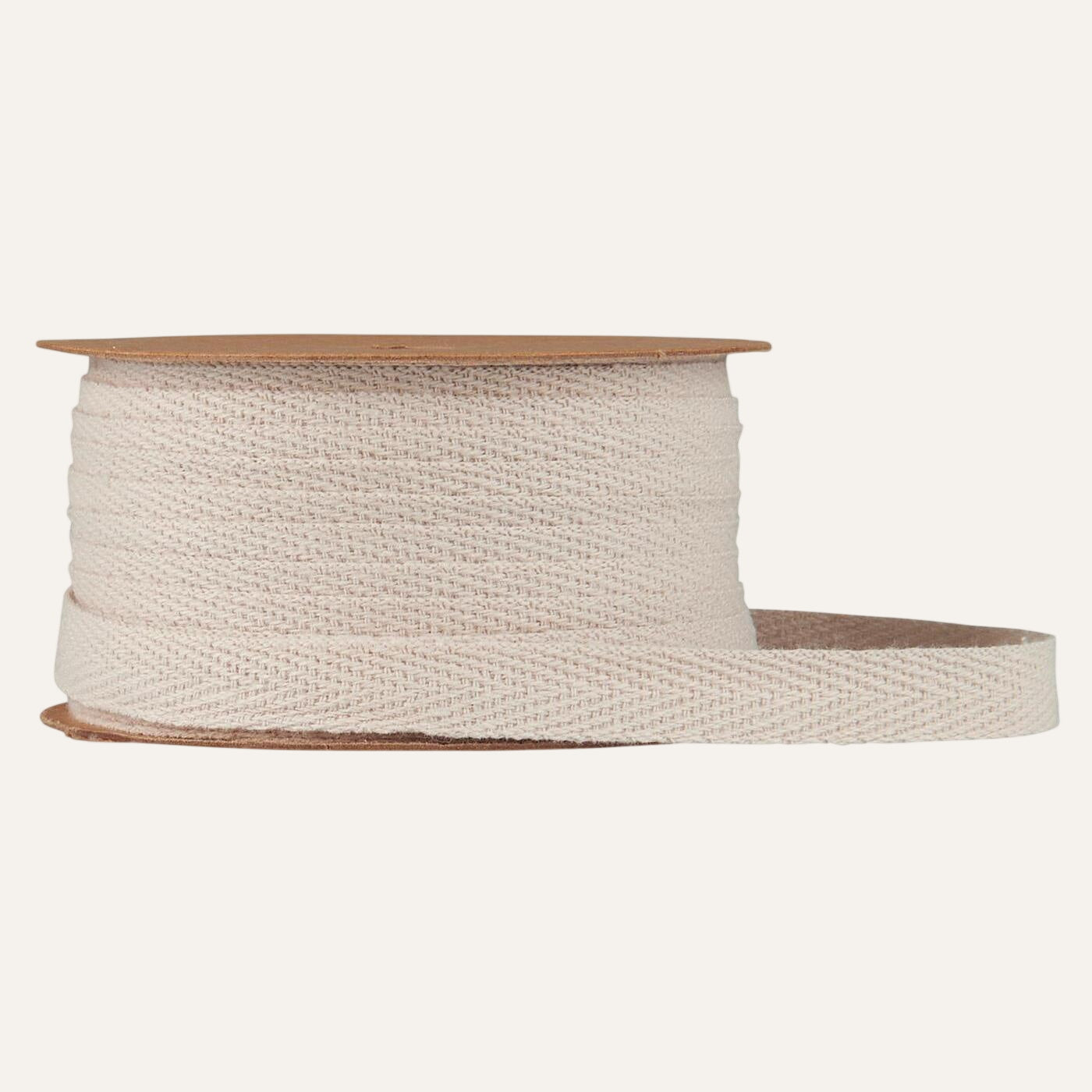 Cotton ribbon on spool 5m fog - TheGiftCoMalta