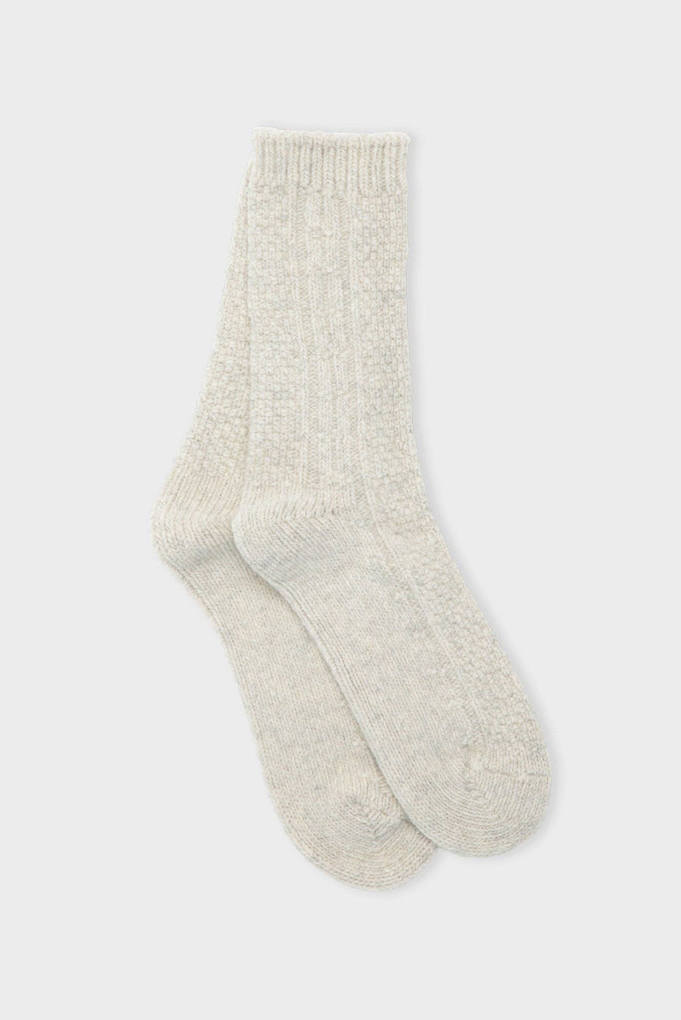 Winter socks - egret melange: 39/41