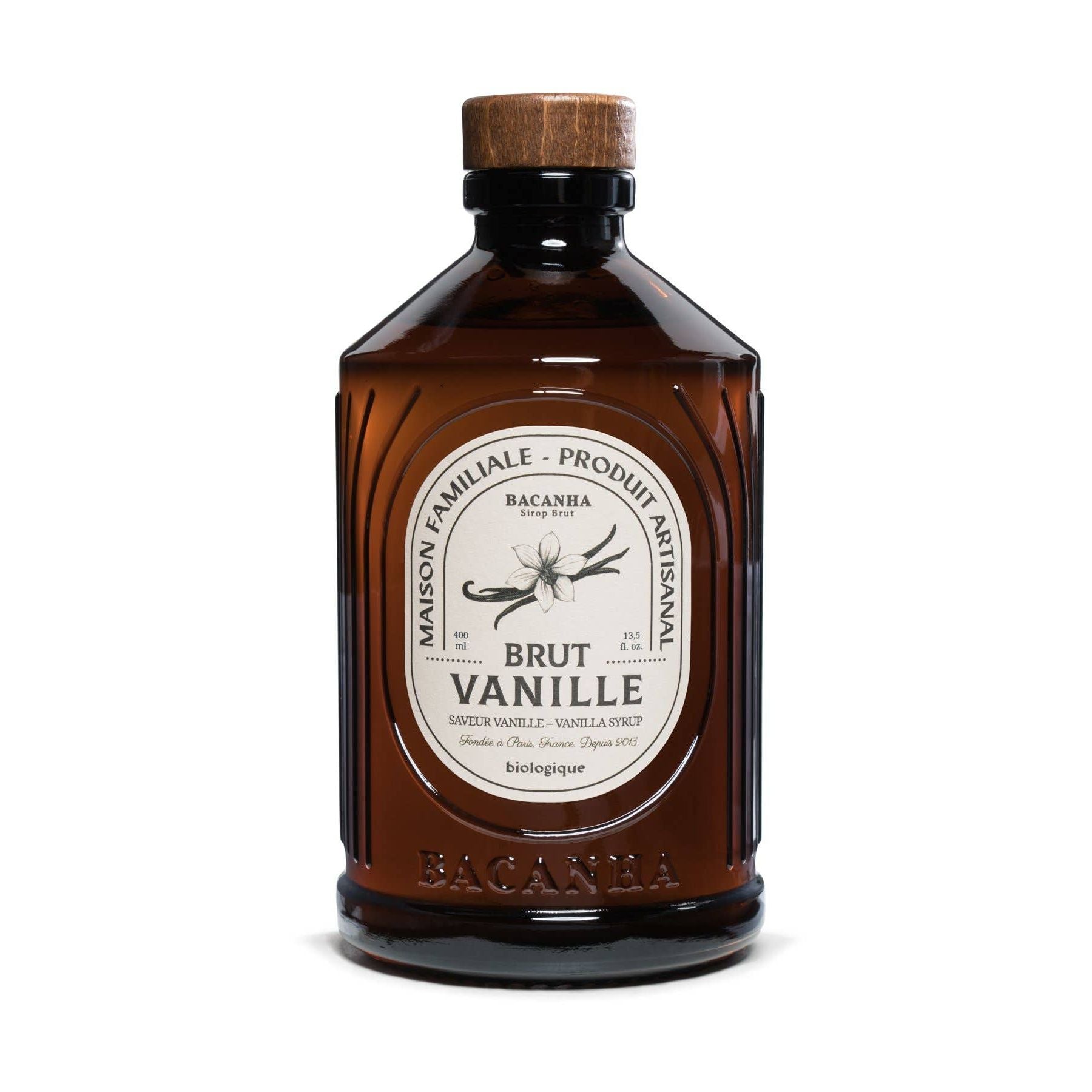Raw Vanilla Syrup - Organic - 400ml - 13,5 fl. oz.