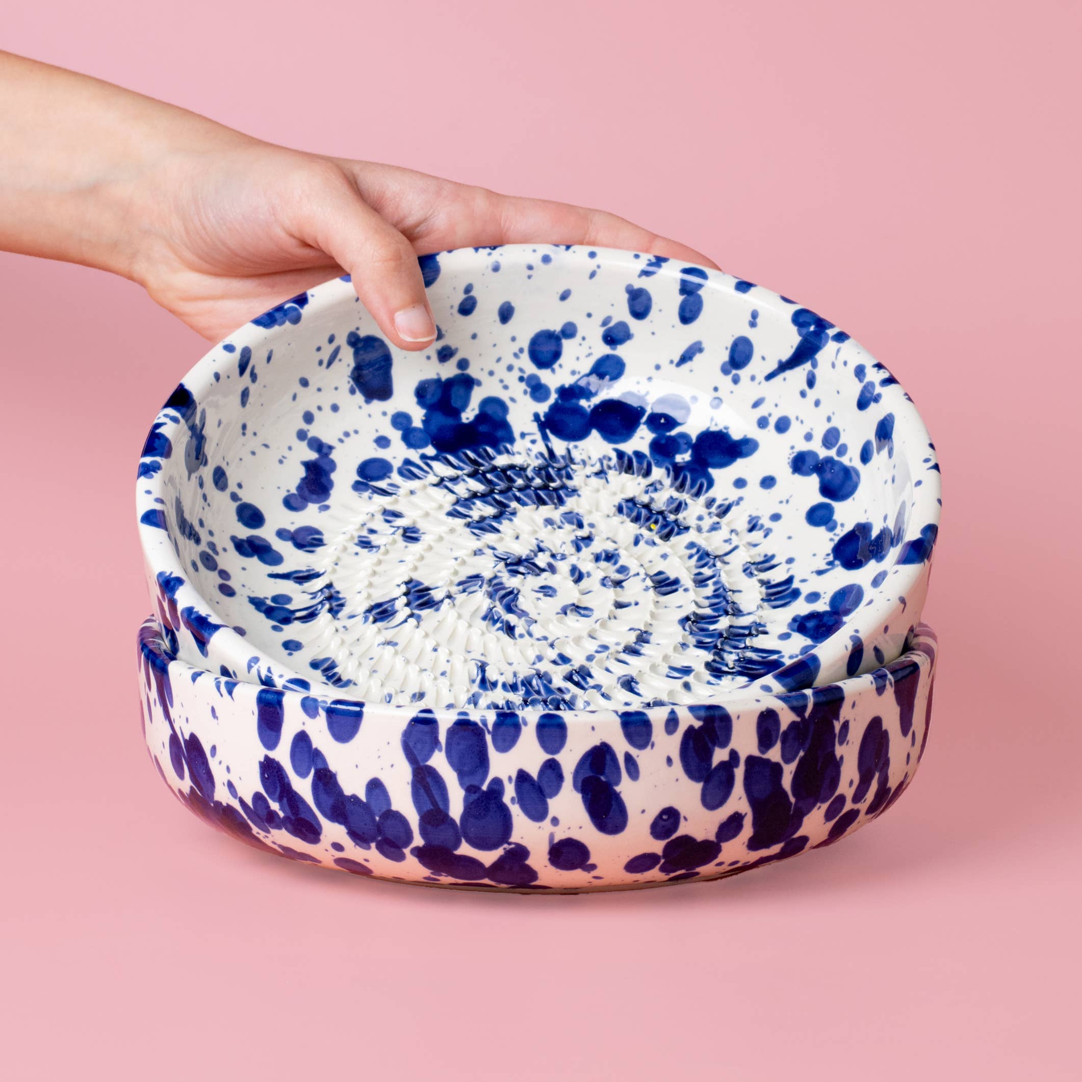 Large Pottery Grater Plate – Includes Gift Spoon / PERSIA: