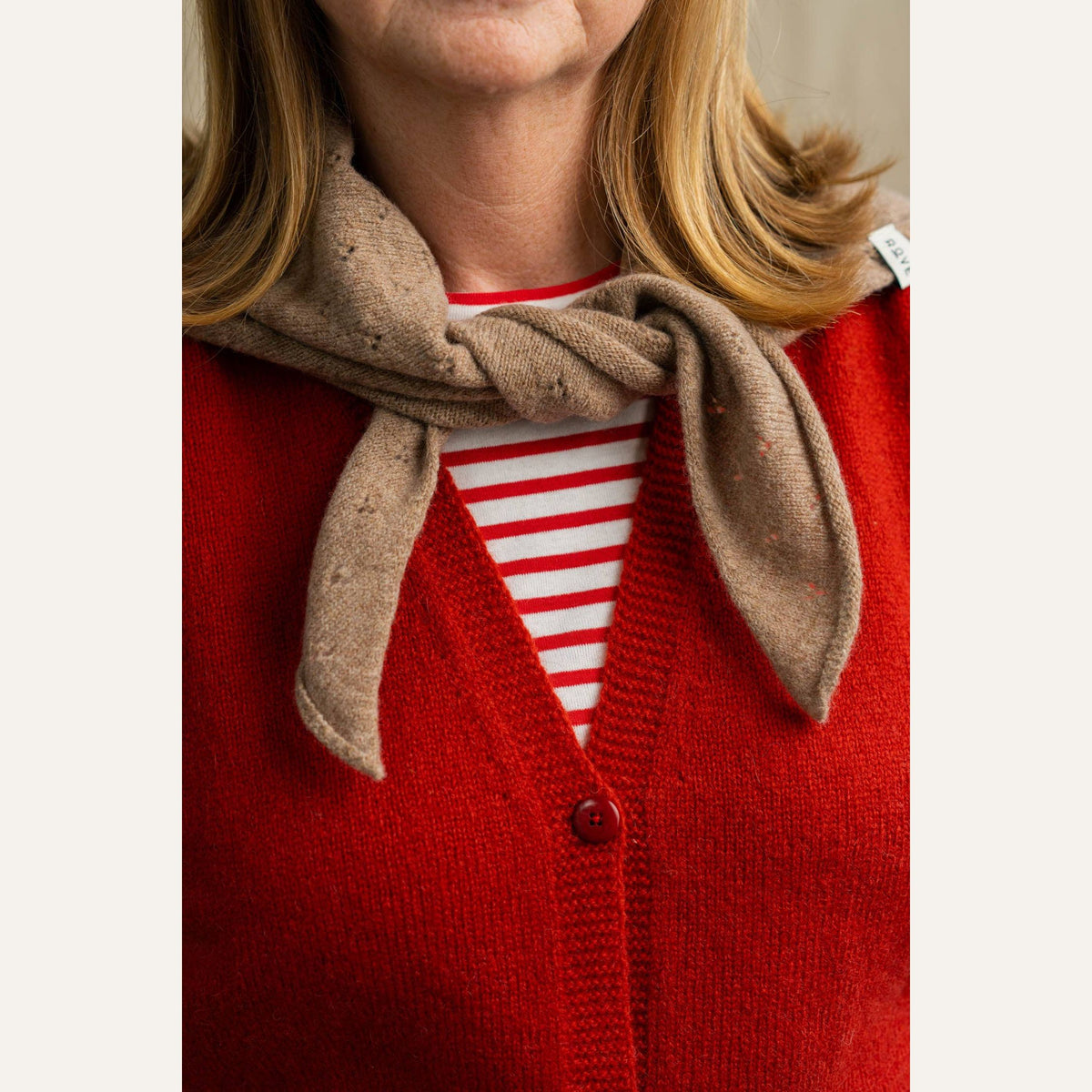 Pointelle Neckerchief | Biscuit