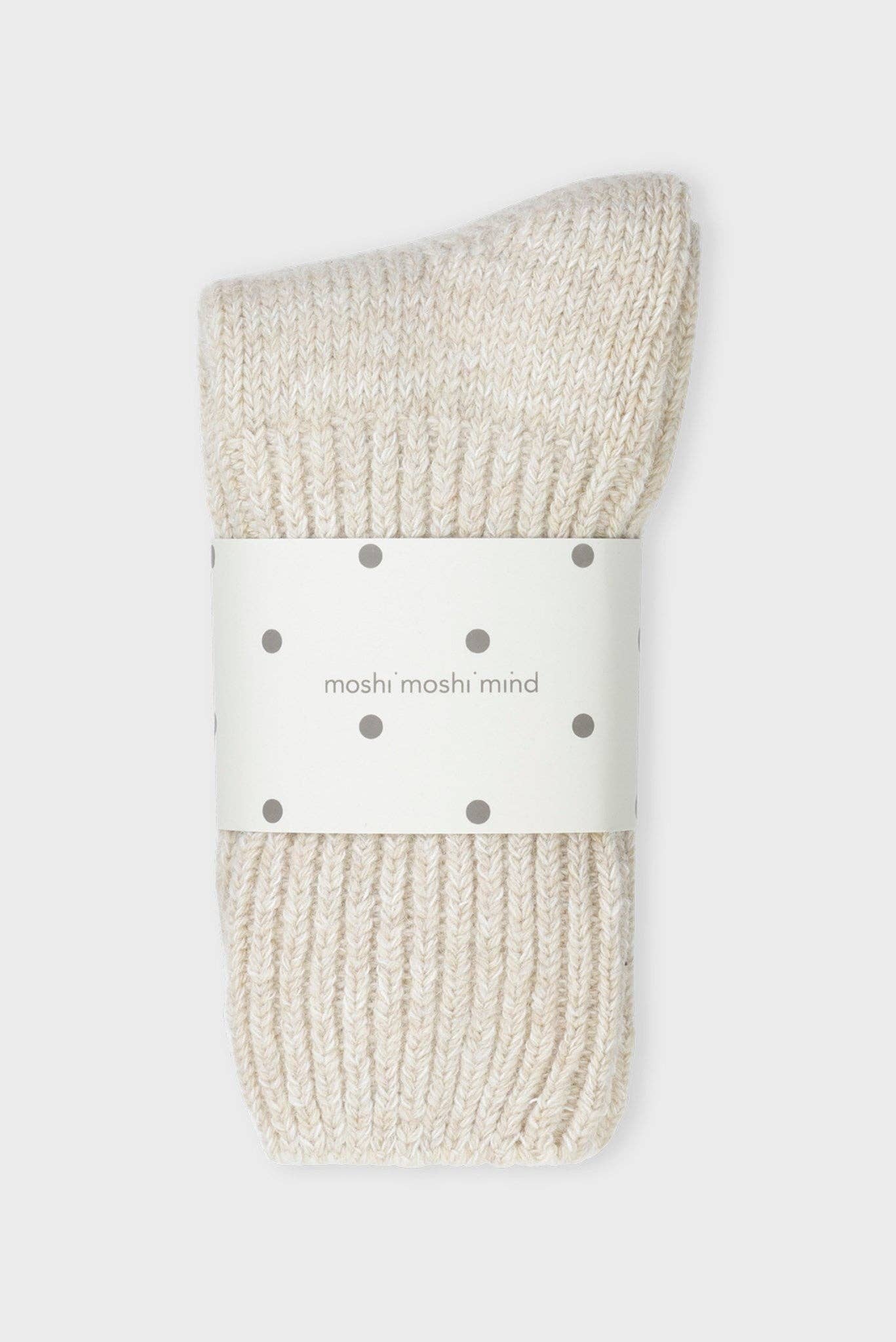 Boyfriend socks - oatmeal melange: Oatmeal / 39/41