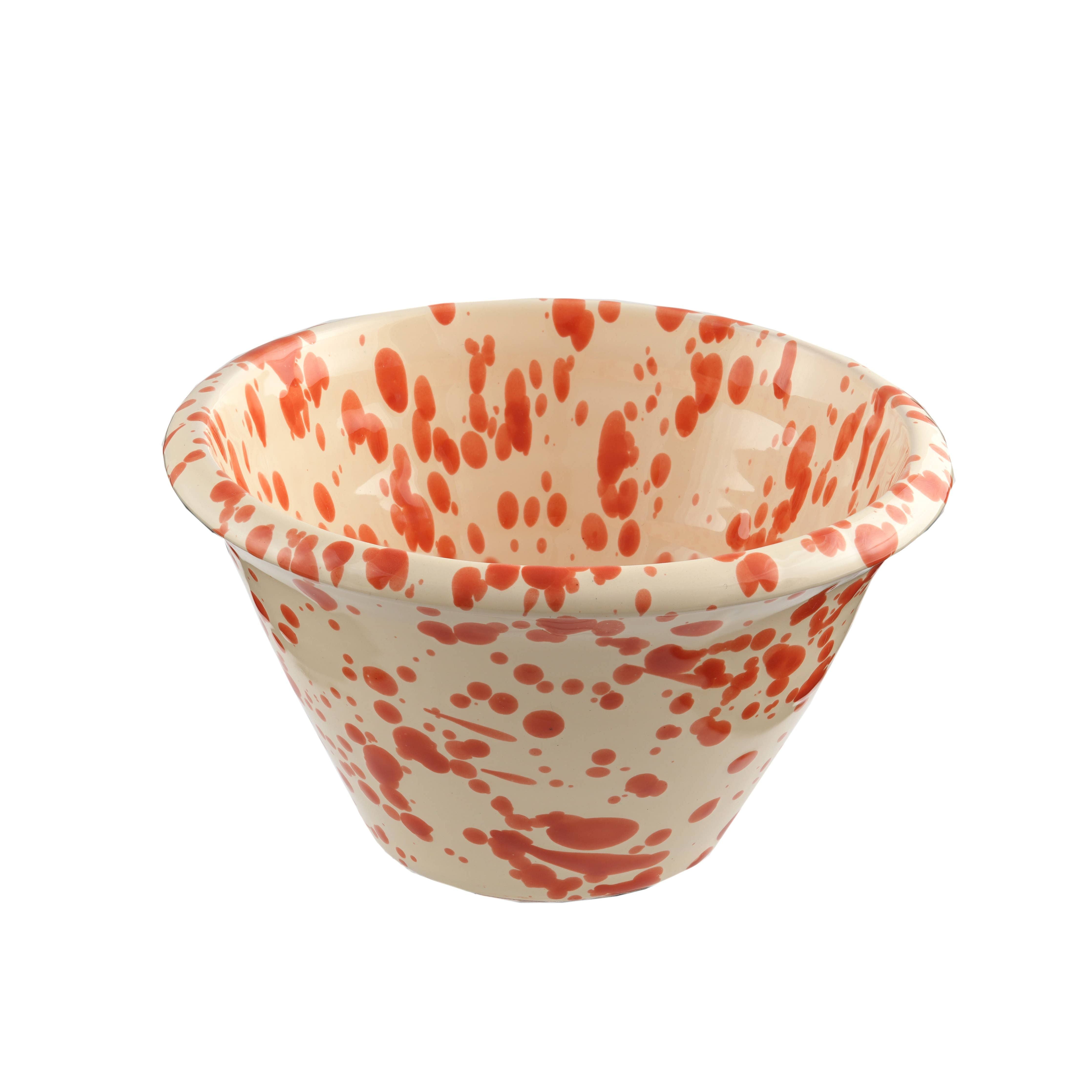 Catino cm 15 - Splasshed Line: Cream/black