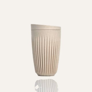 Huskee Cup + Lid 12oz: Natural