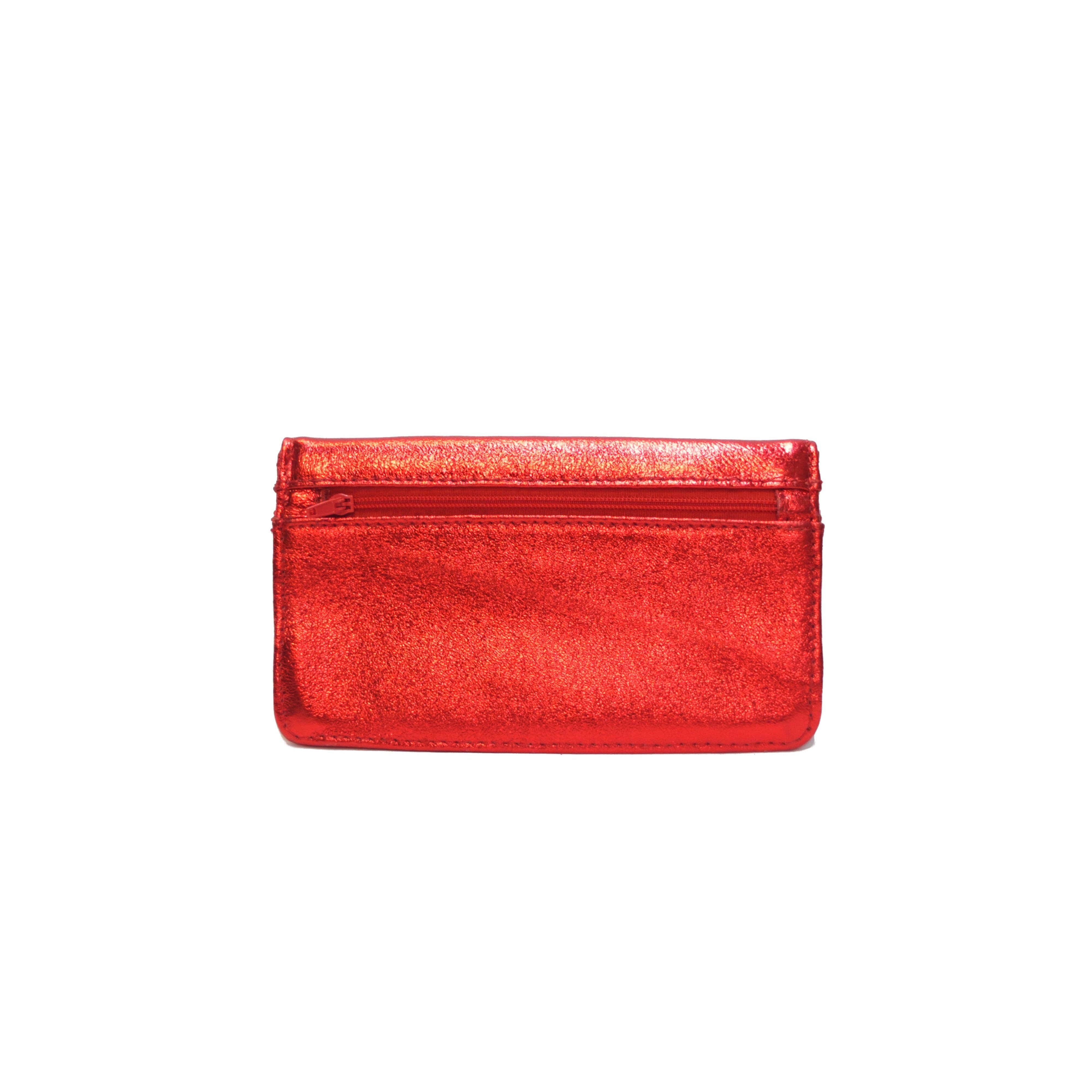 Compact all-in-one leather wallet: Steely