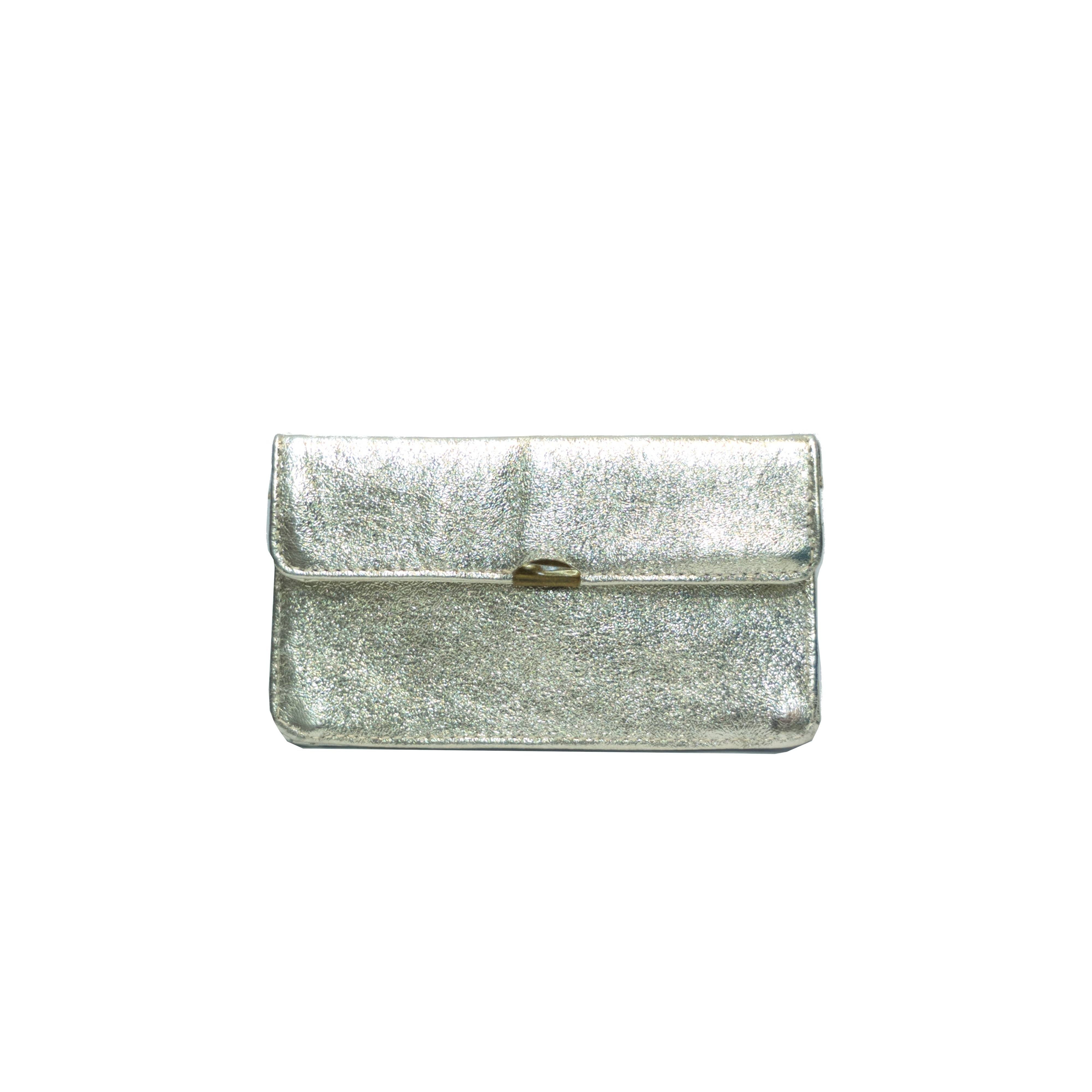 Compact all-in-one leather wallet: Steely