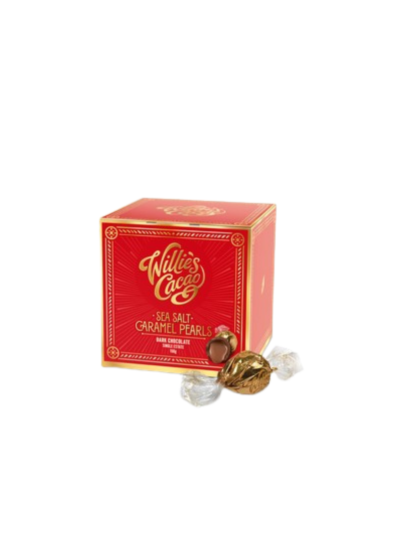 Willie's Cacoa Dark Chocolate Caramel Pearls