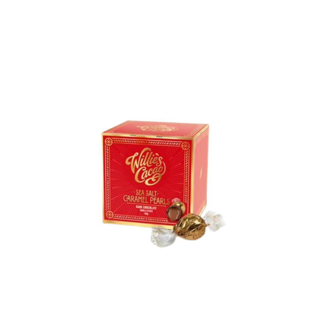 Willie's Cacoa Dark Chocolate Caramel Pearls
