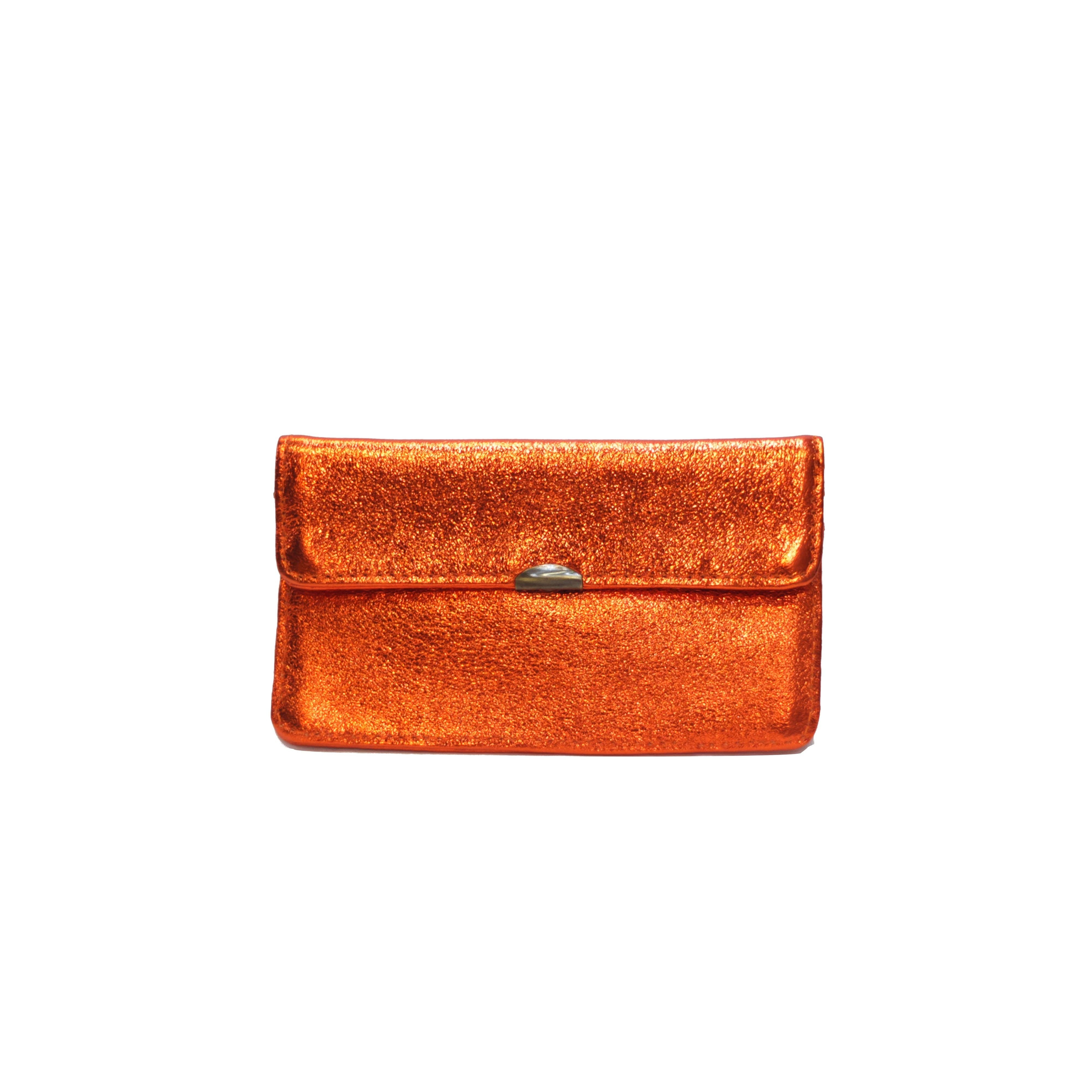 Compact all-in-one leather wallet: Steely