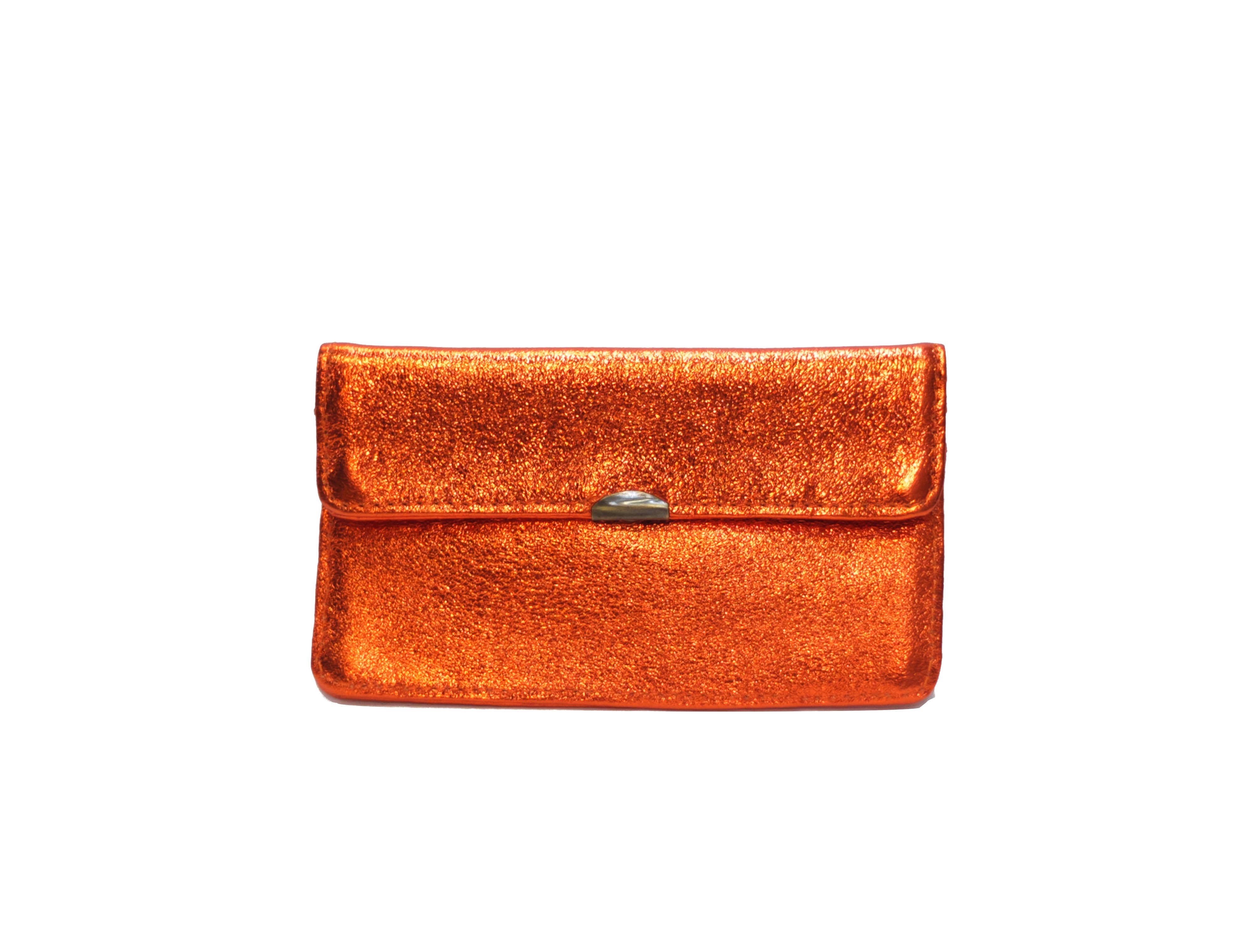 Compact all-in-one leather wallet: Leopard