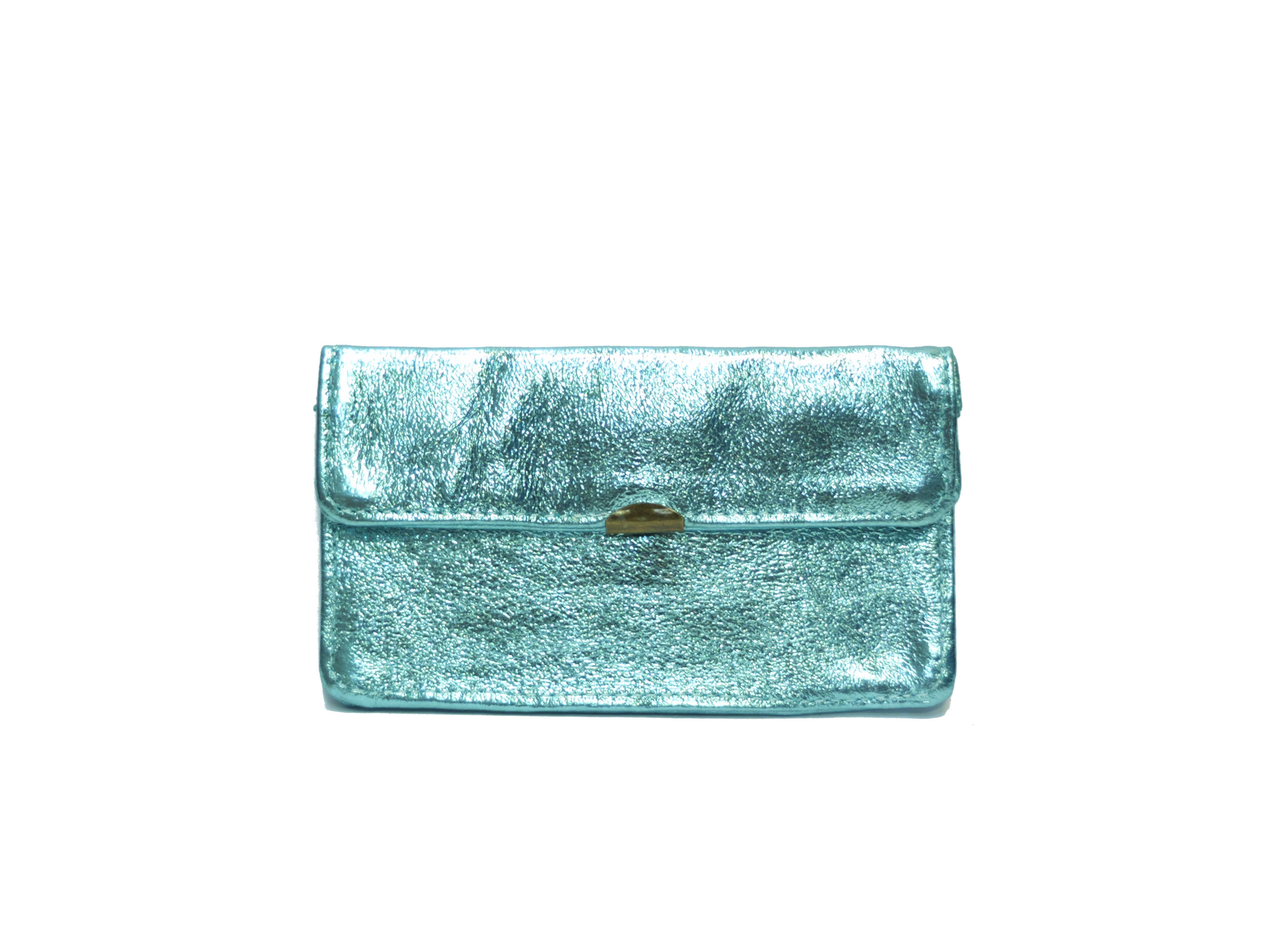 Compact all-in-one leather wallet: Leopard