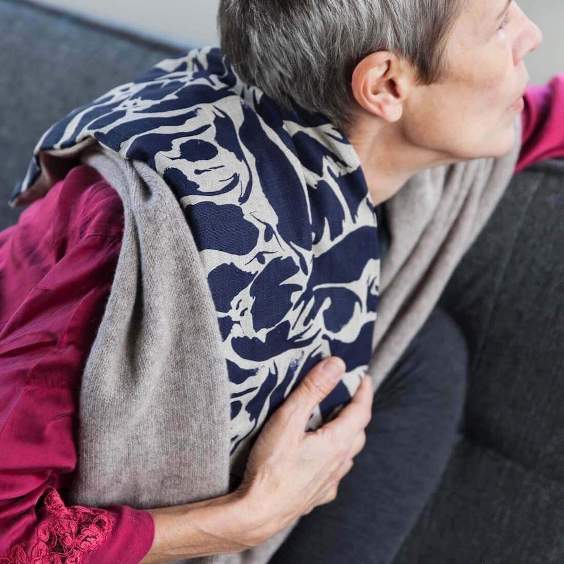 Wheat Bag - Hot/Cold: Printed Navy Creatures