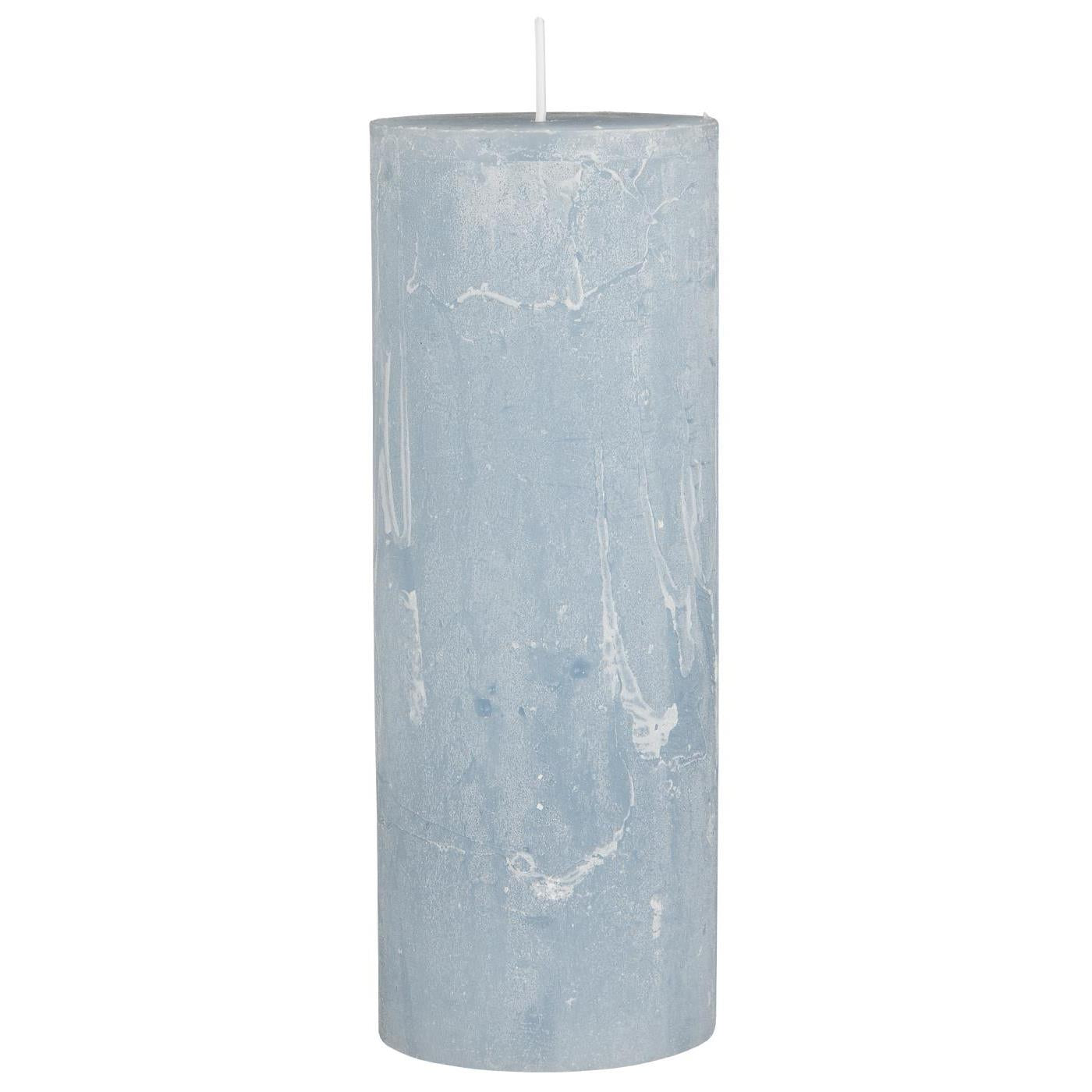 Pillar Candle | Blue Frost - TheGiftCoMalta