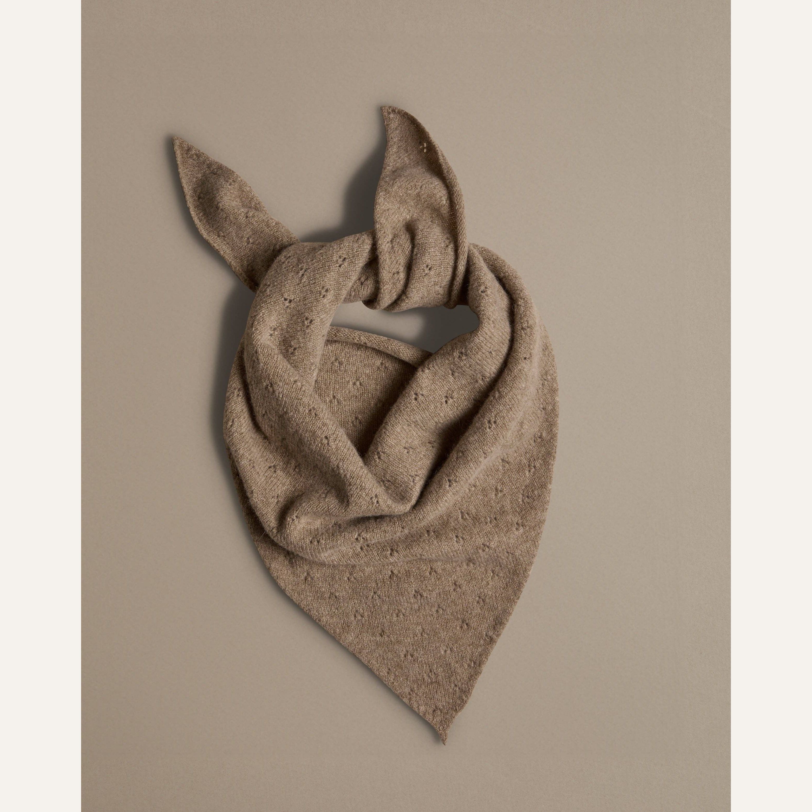 Pointelle Neckerchief | Biscuit