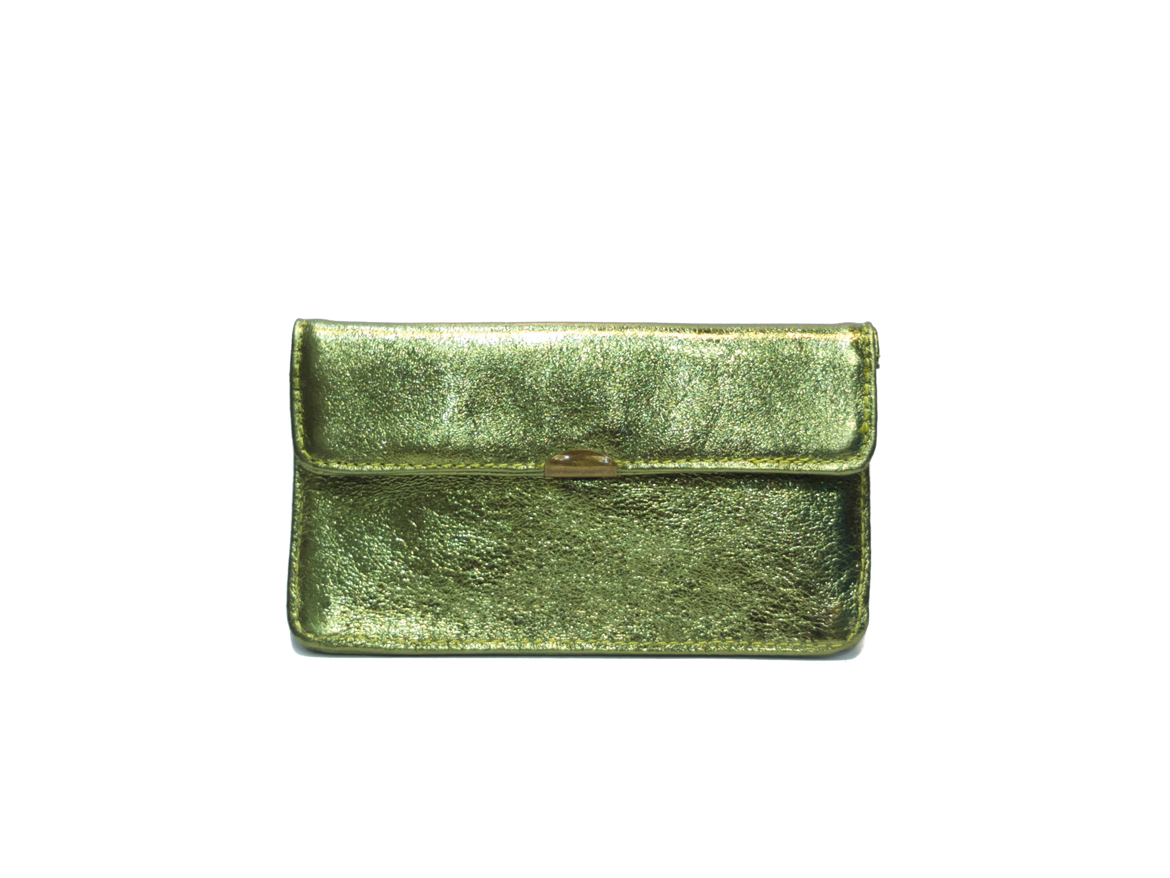 Compact all-in-one leather wallet: Leopard