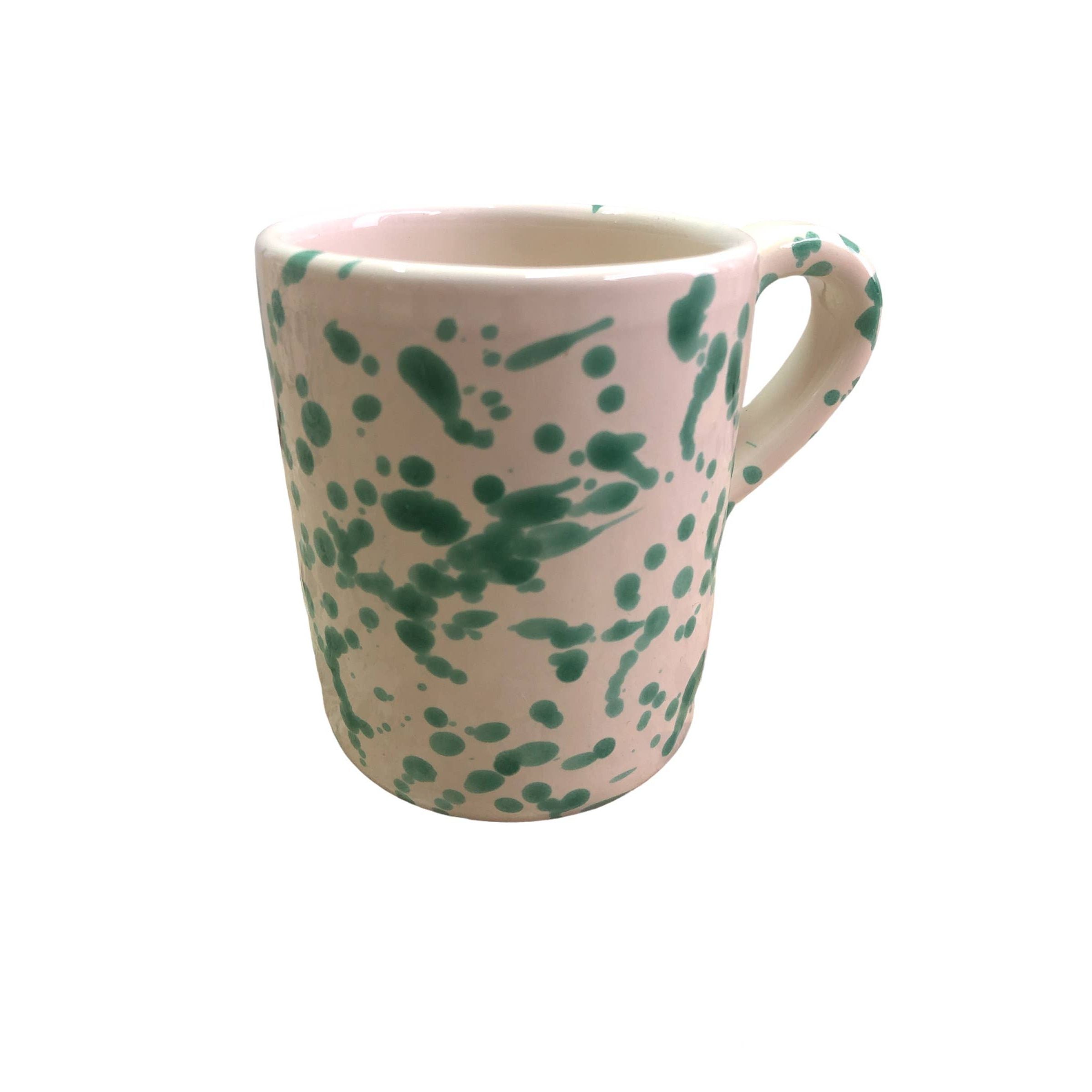 Mug cm. 9 - Splashed Line: Cream/grey