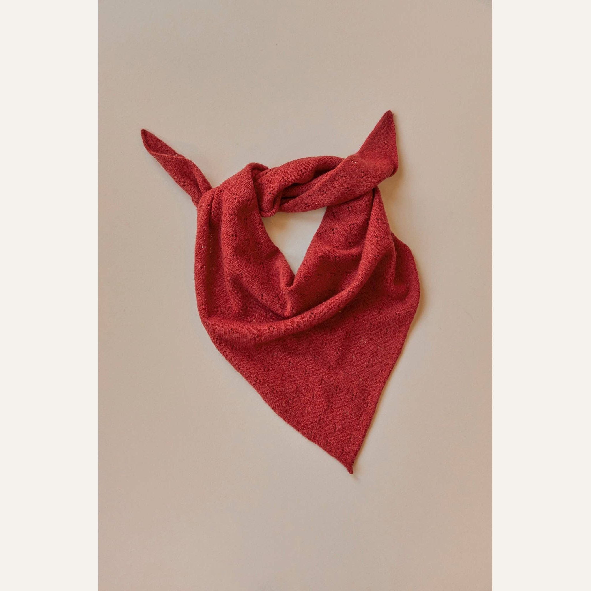 Pointelle Neckerchief | Red