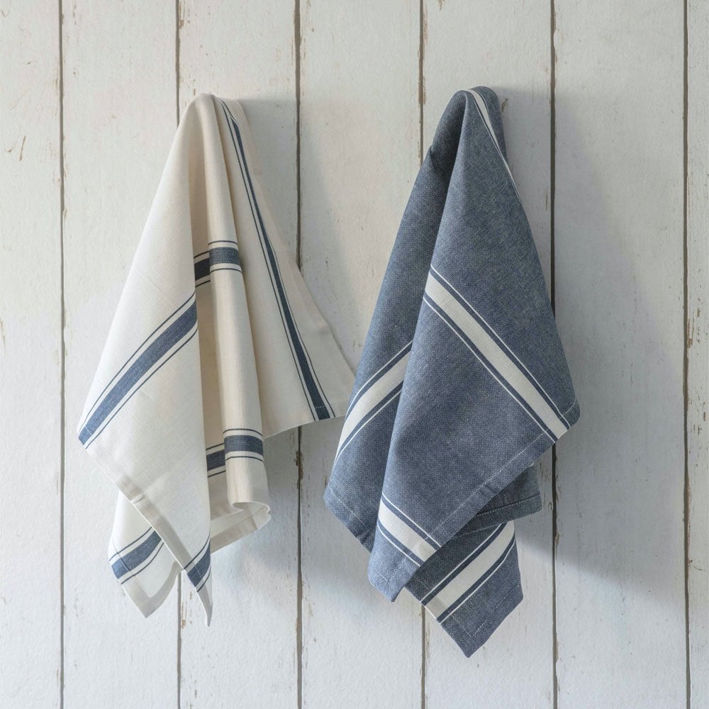 Set of 2 Tea Towels - Ink Stripe - TheGiftCoMalta