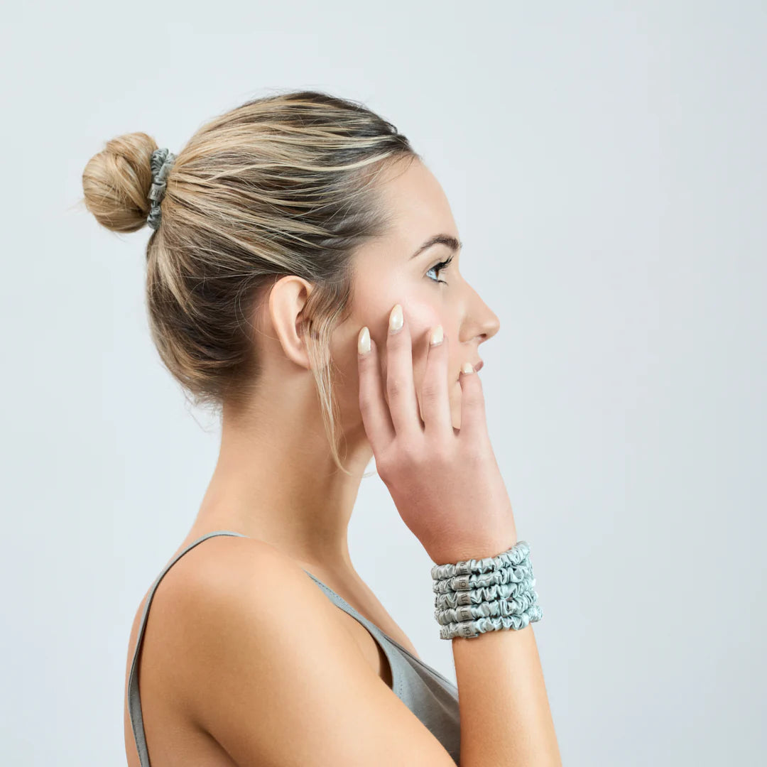 Slim Silk Scrunchies Earth