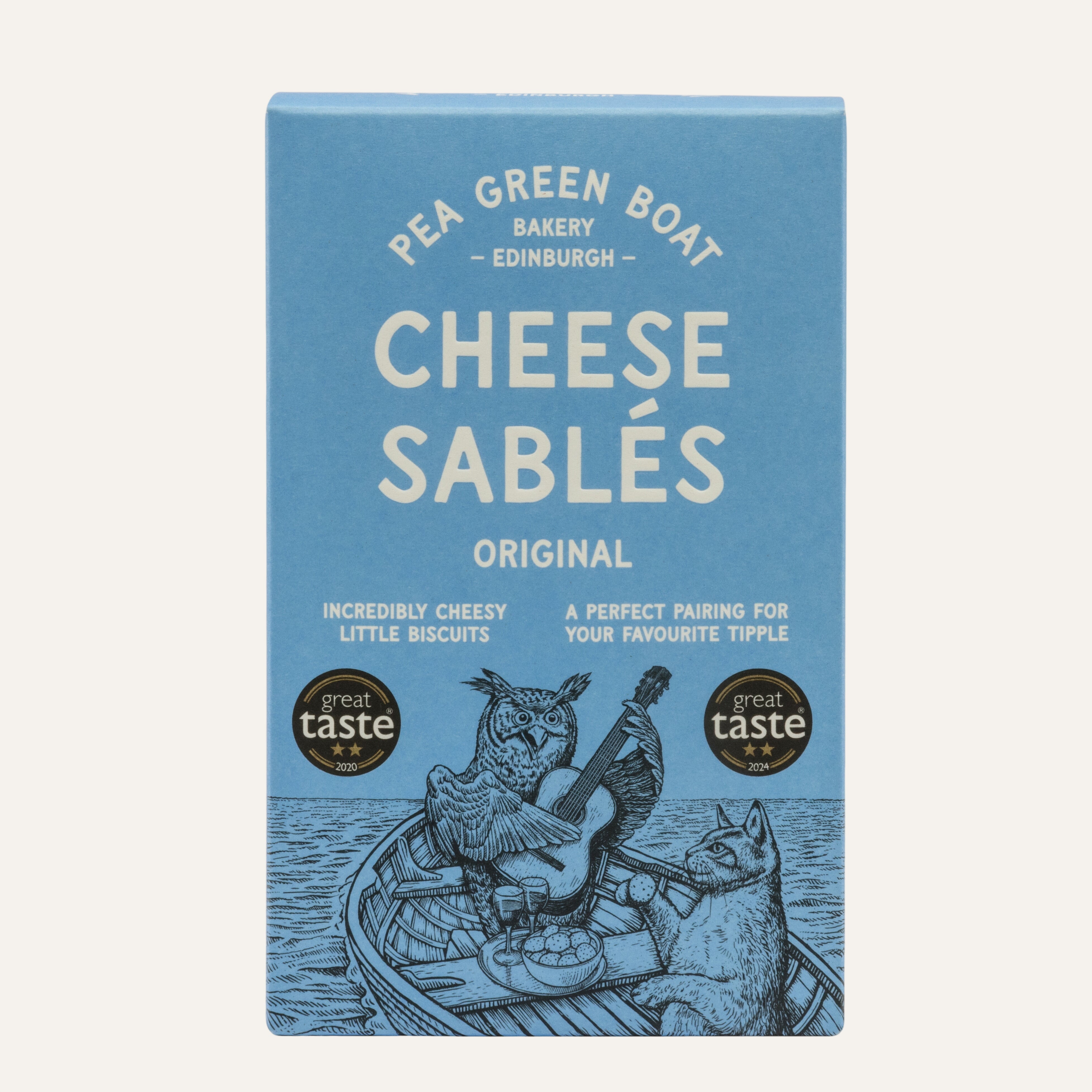 Pea Green Boat Cheese sables