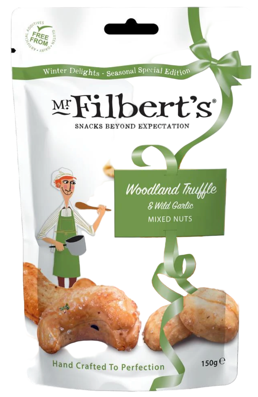 MR FILBERTS WOODLAND TRUFFLE AND WILD GARLIC NUTS 150G