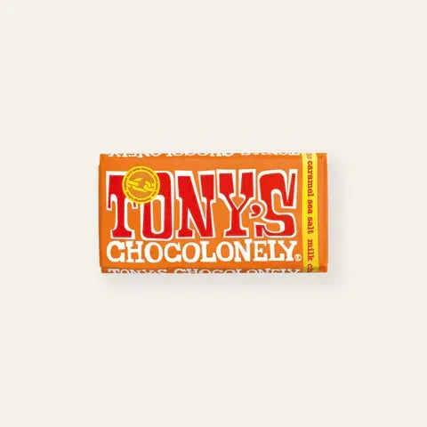 Tony's Chocolonely Milk Chocolate Caramel Sea Salt 180g - TheGiftCoMalta