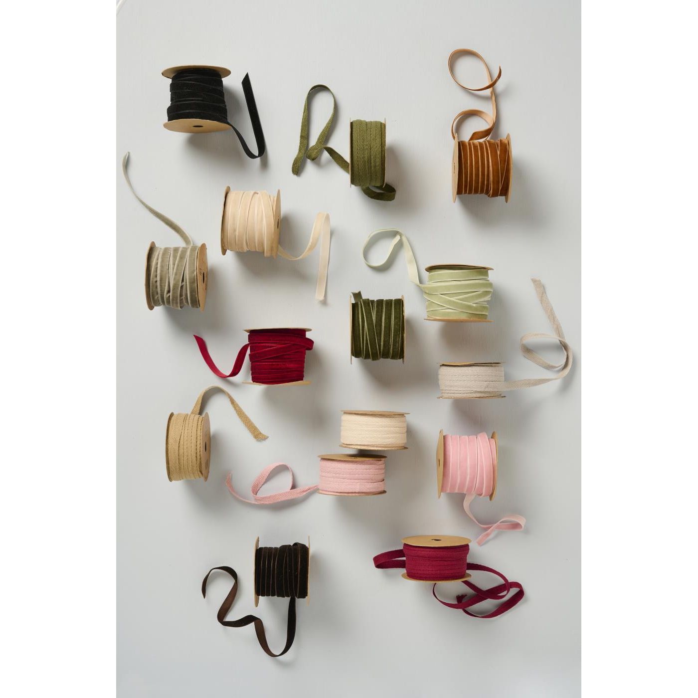 Cotton ribbon on spool 5m fog - TheGiftCoMalta