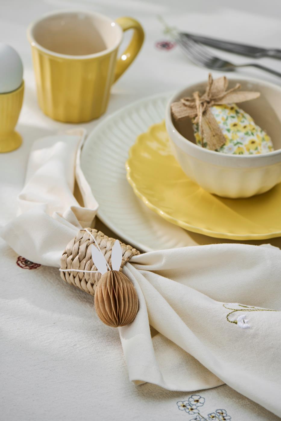 Cotton Napkin - Snowdrop embroidered - TheGiftCoMalta