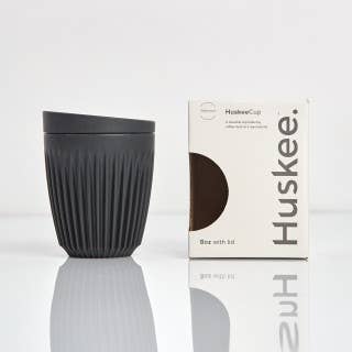 Huskee Cup + Lid 8oz: Natural