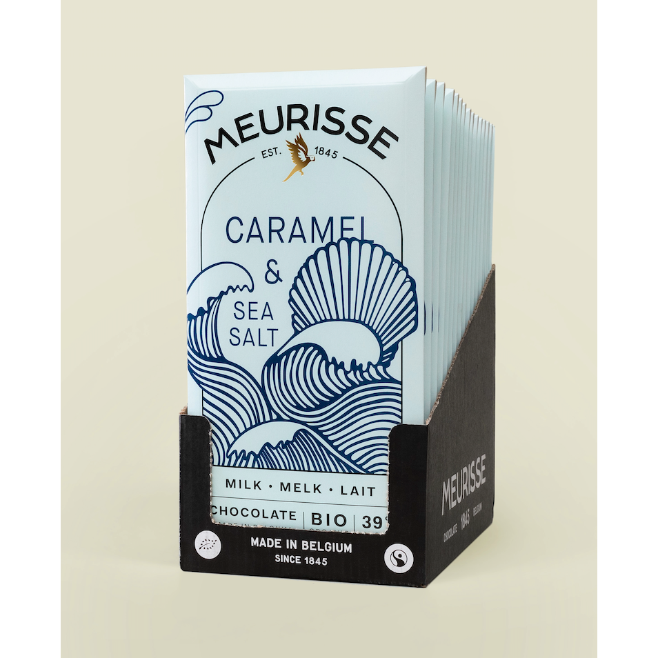 Organic Milk Chocolate with Caramel & Seasalt (100g)