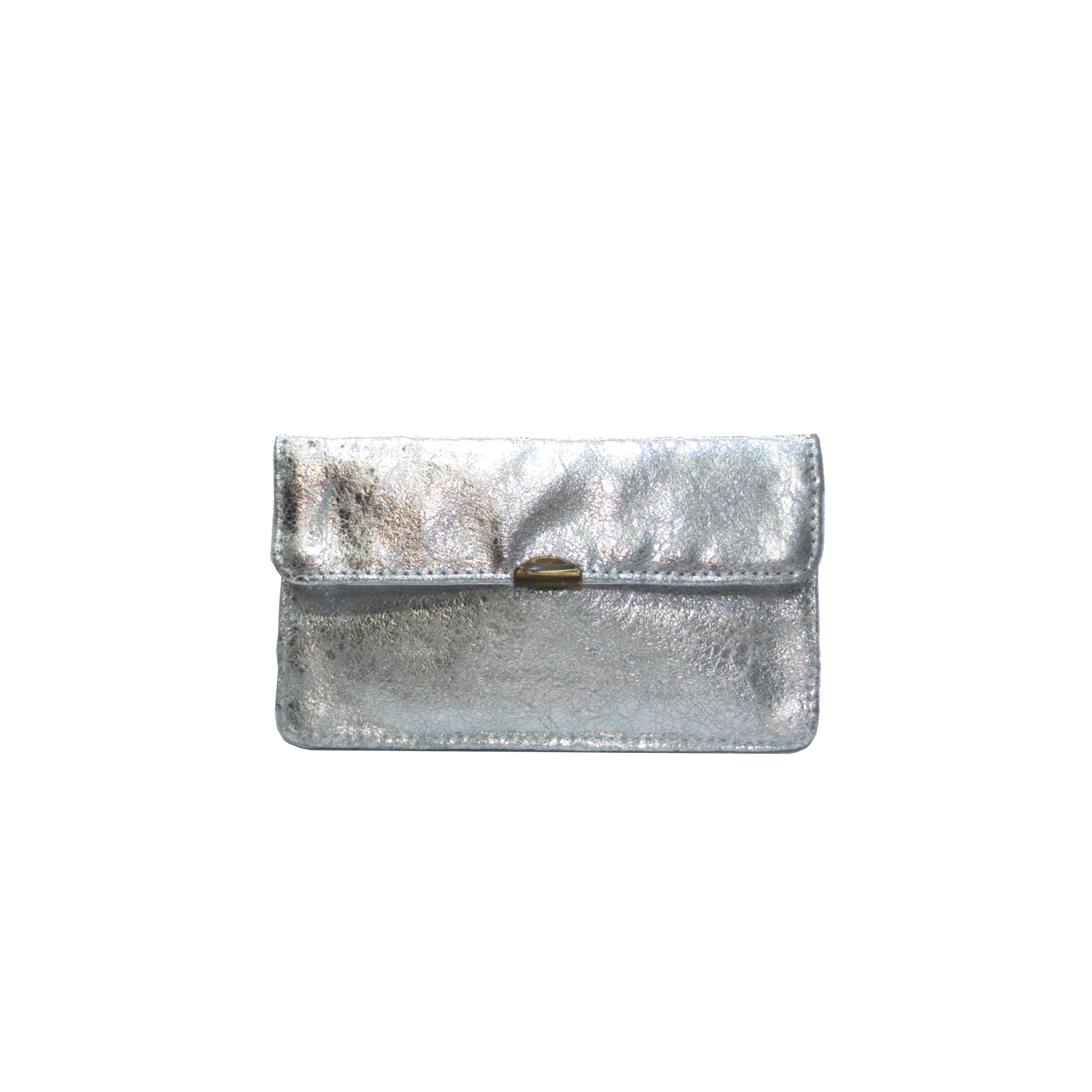 Compact all-in-one leather wallet: Leopard