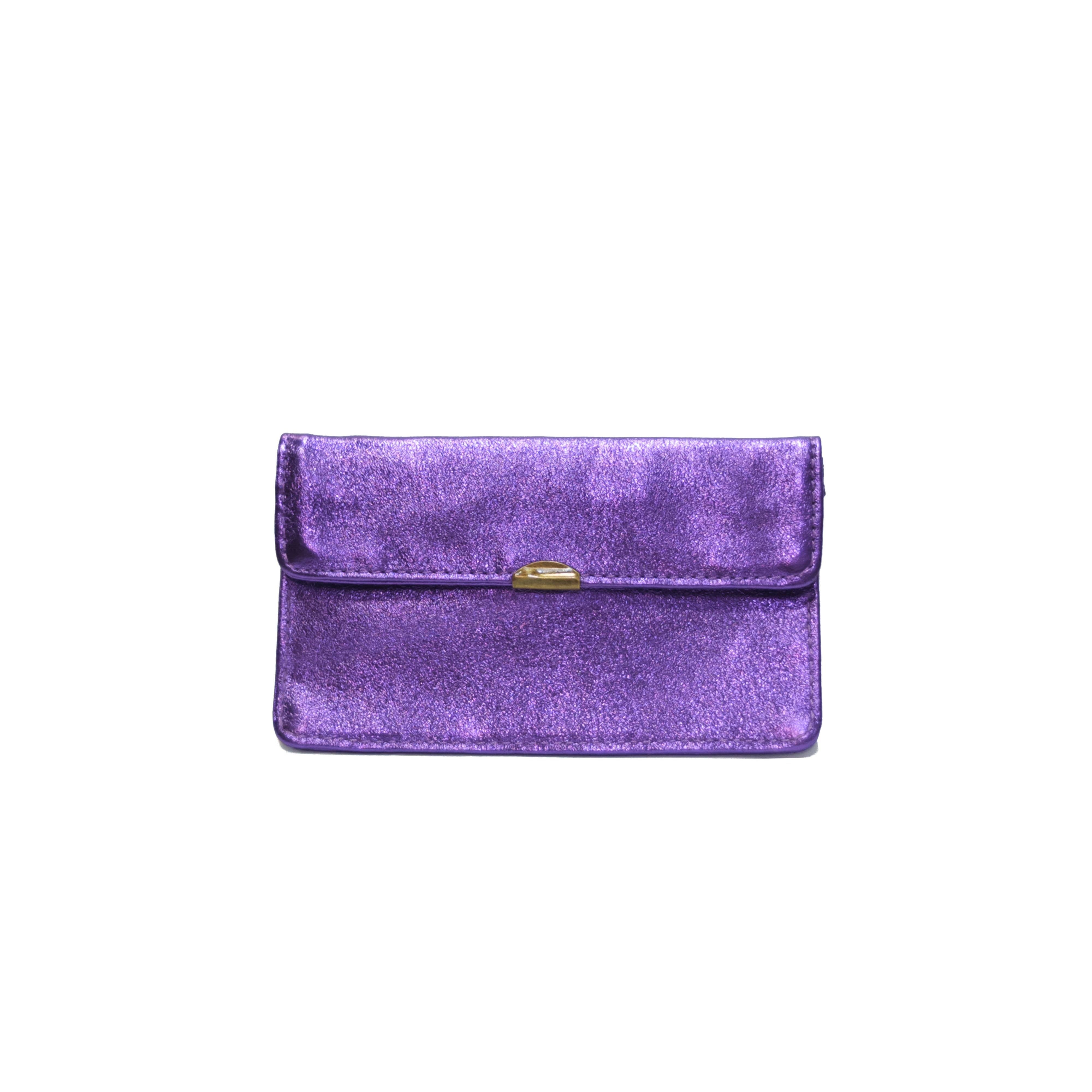 Compact all-in-one leather wallet: Steely