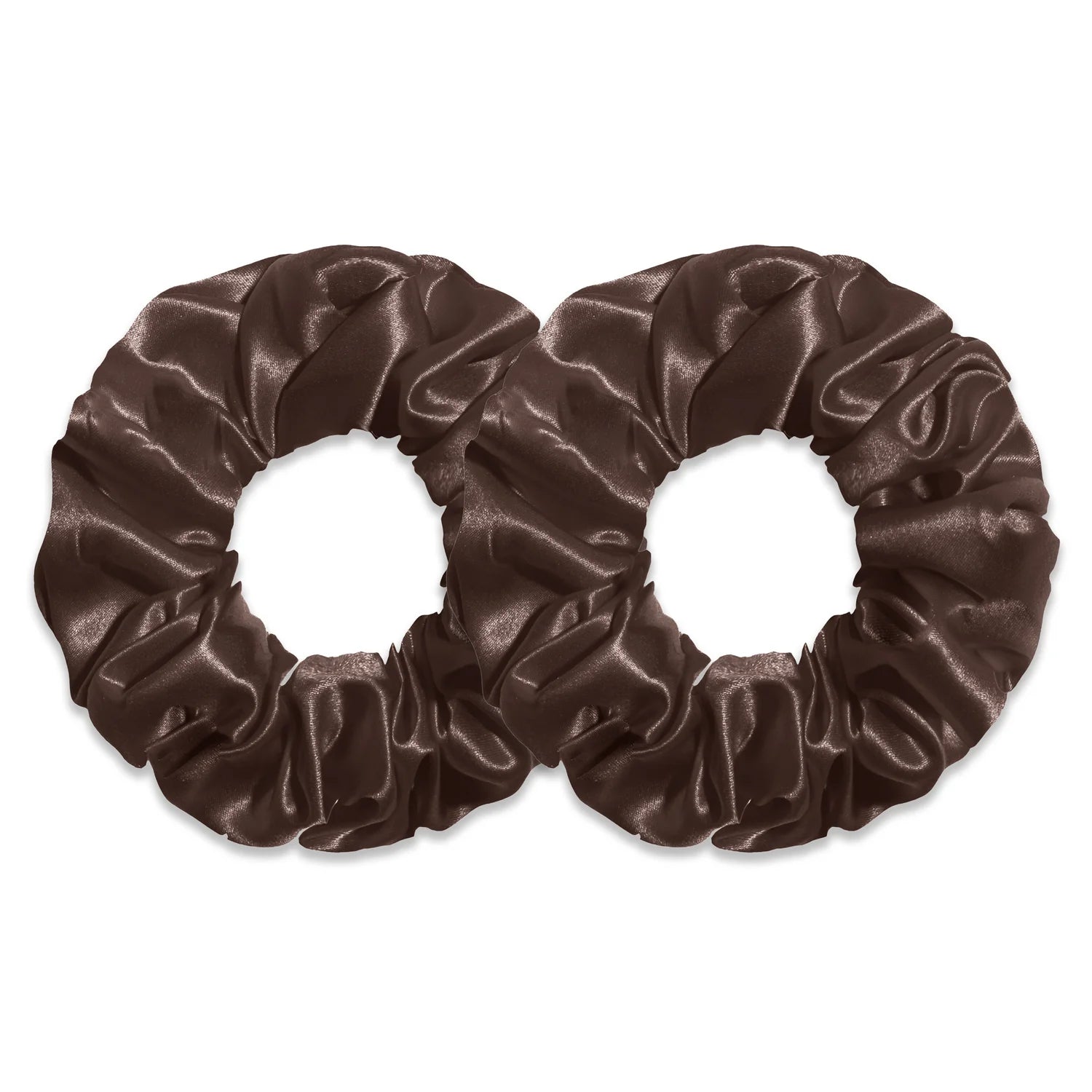 Classic Silk Scrunchies Chocolate