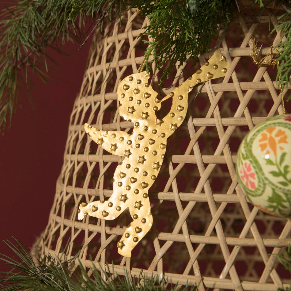 Heralding Angel Brass Ornament