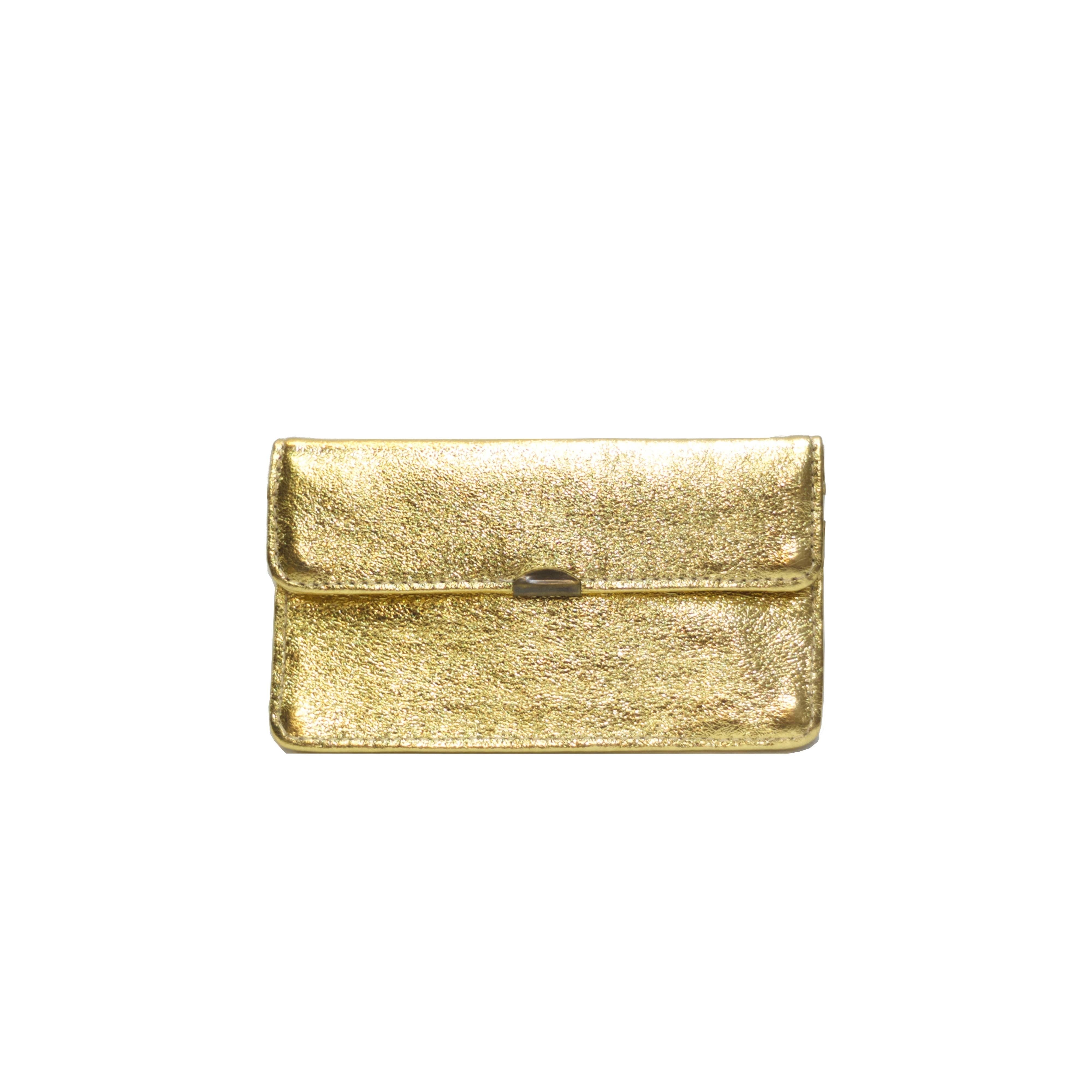 Compact all-in-one leather wallet: Leopard