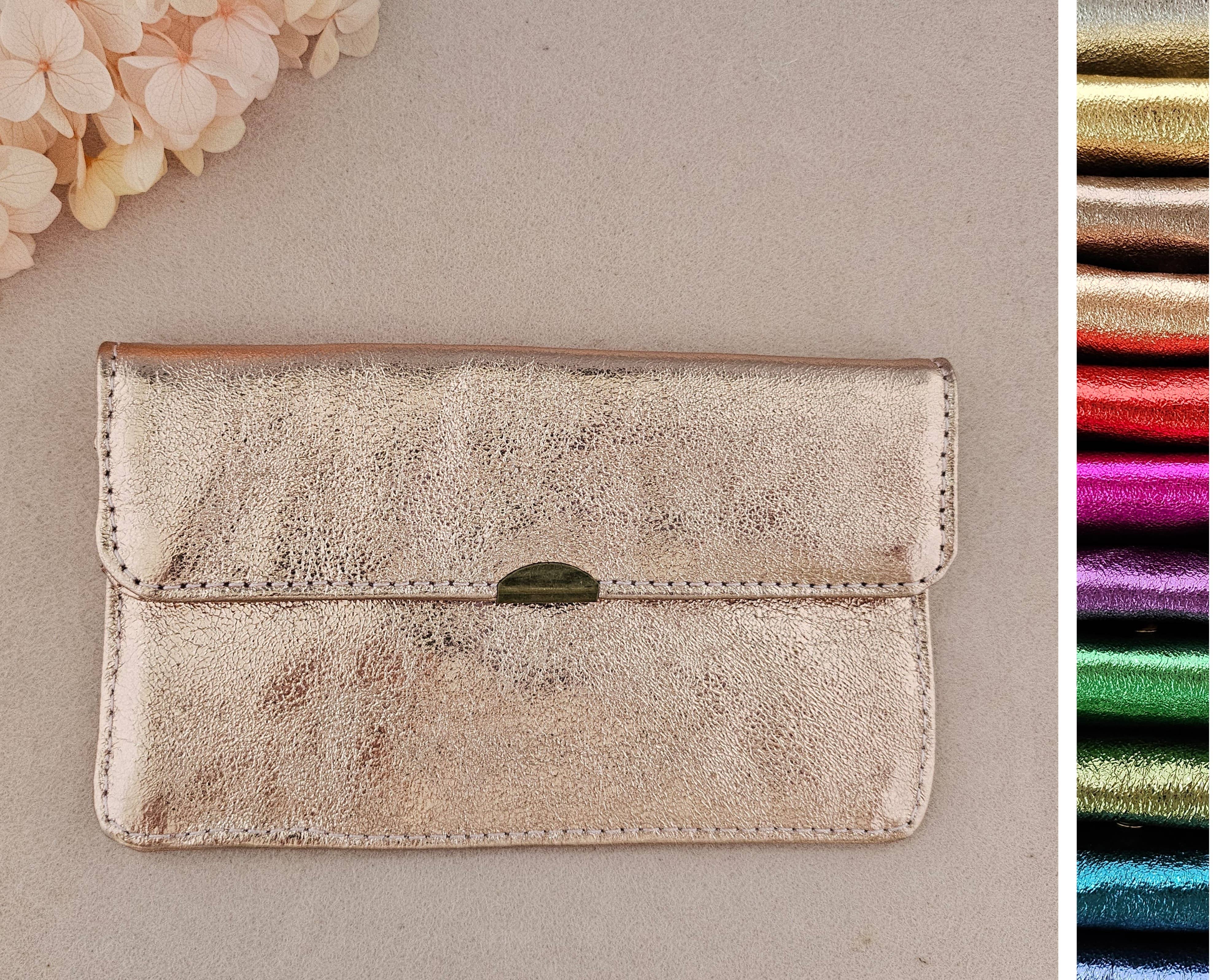 Compact all-in-one leather wallet: Leopard