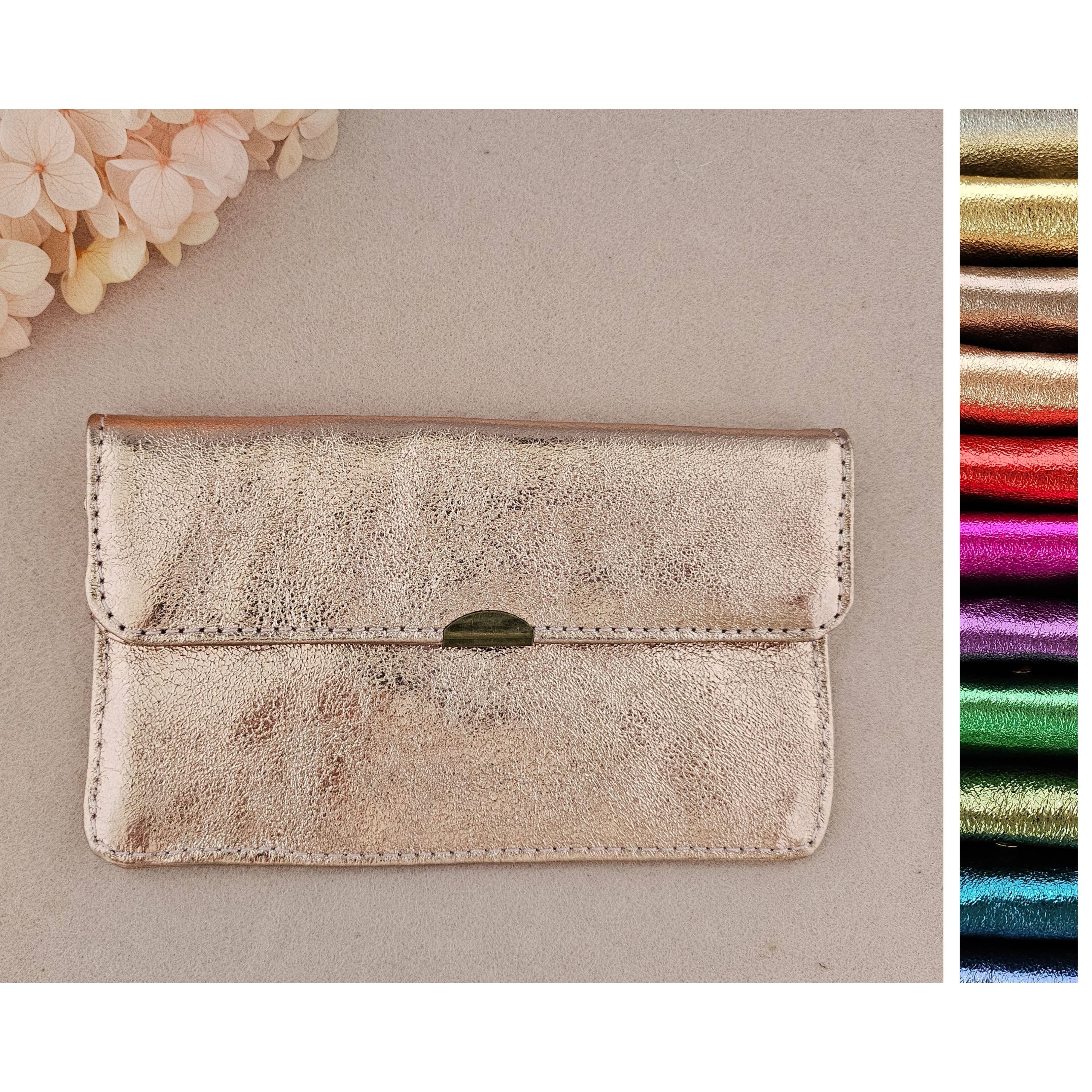 Compact all-in-one leather wallet: Leopard