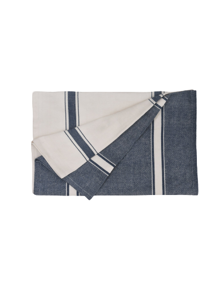 Ink & Ivory Stripe cotton tea towels