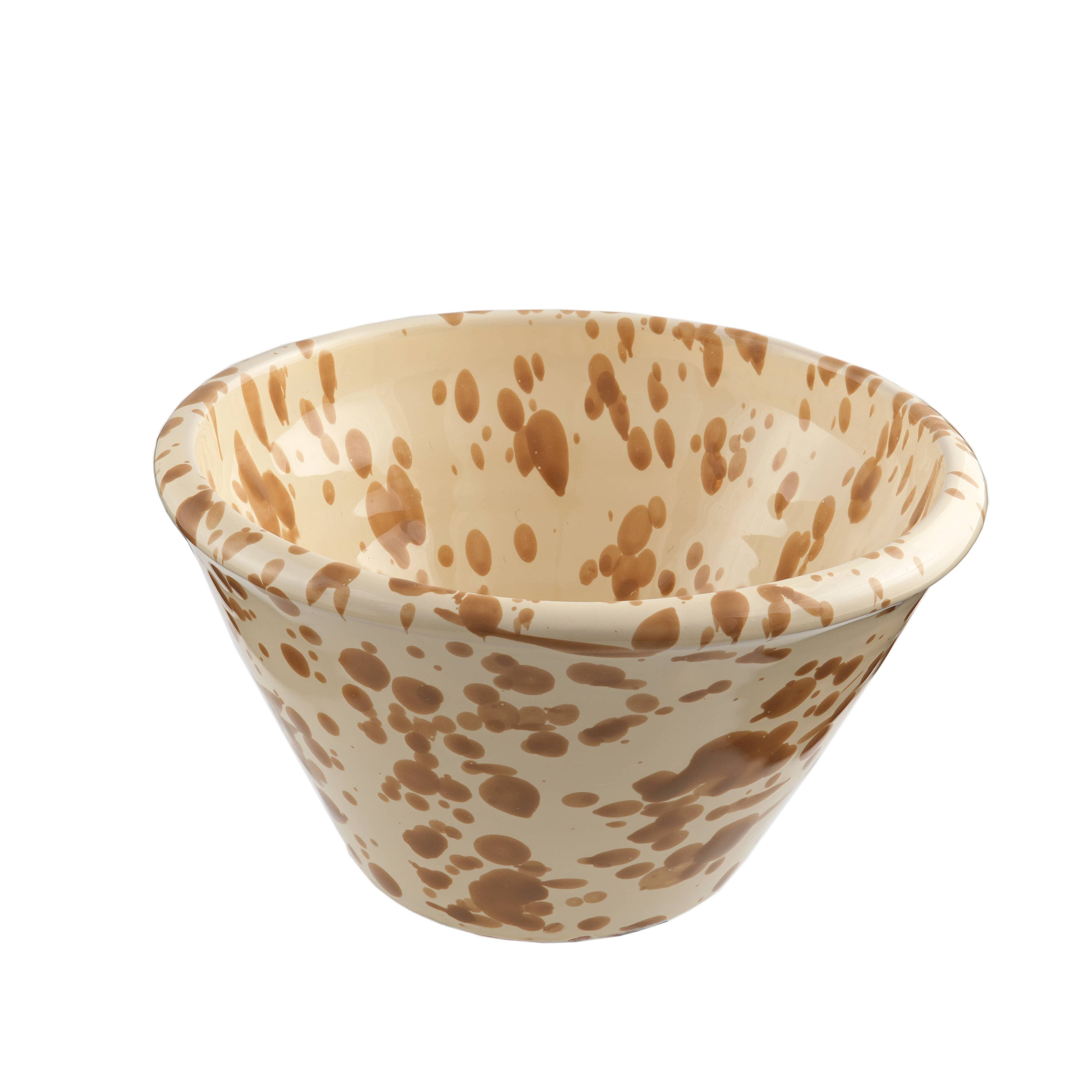 Catino cm 15 - Splasshed Line: Cream/black