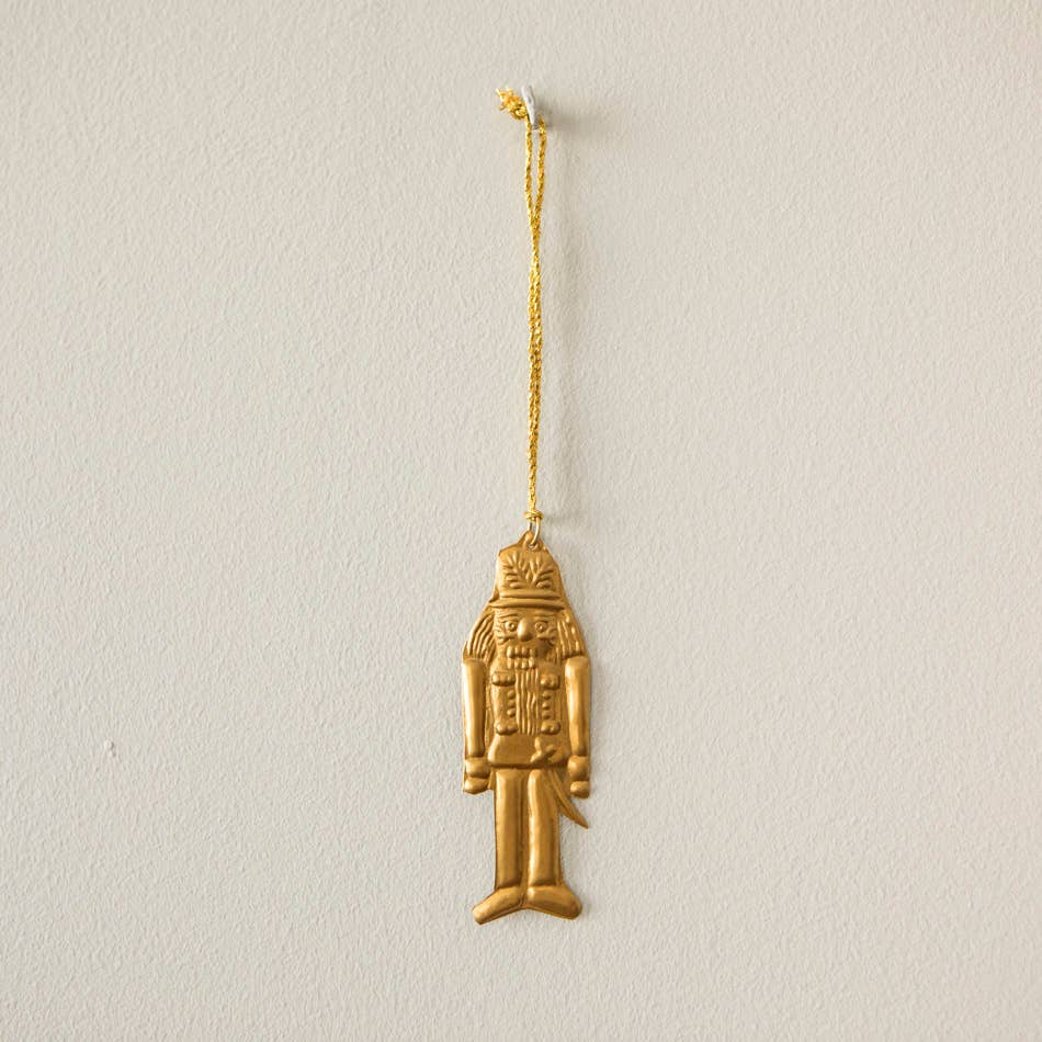 Nutcracker Brass Ornament