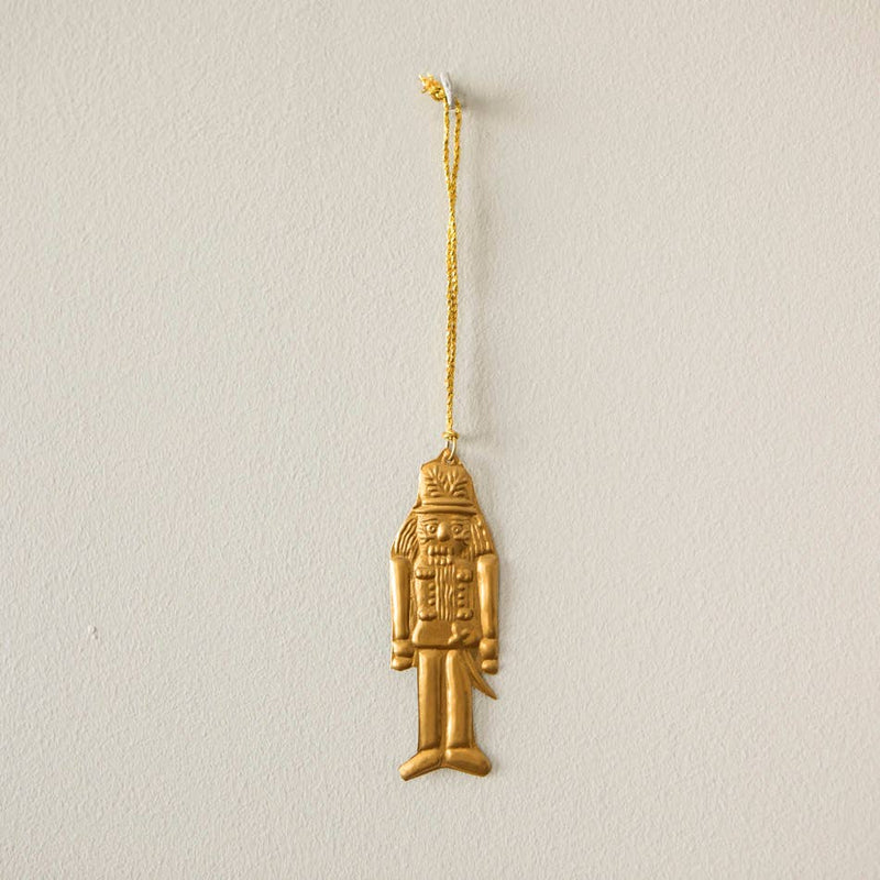 Nutcracker Brass Ornament
