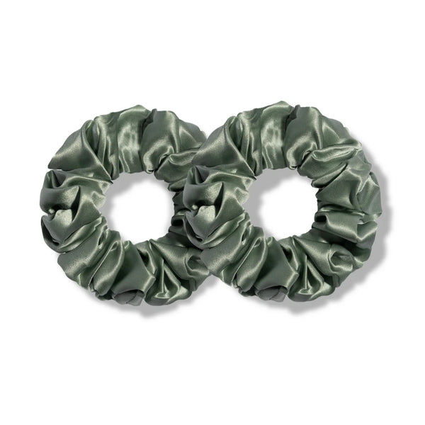 Classic Silk Scrunchies Earth