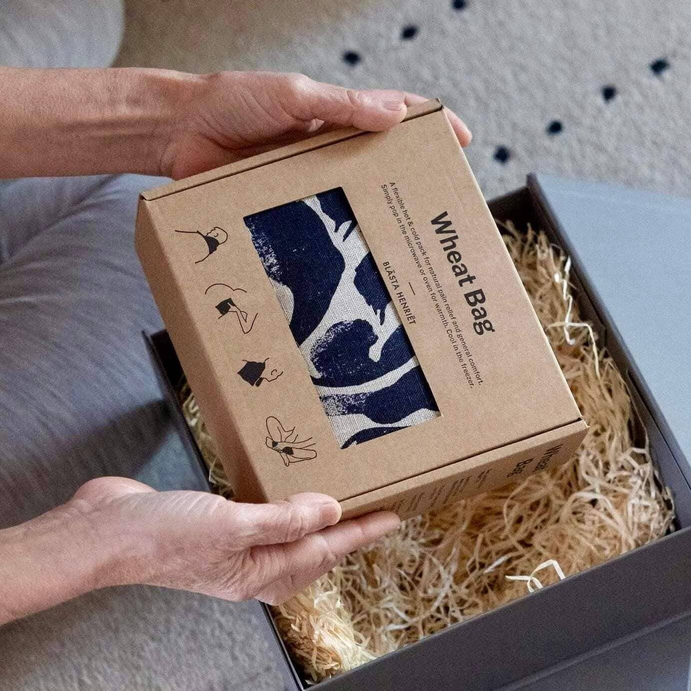 Wheat Bag - Hot/Cold: Printed Navy Creatures