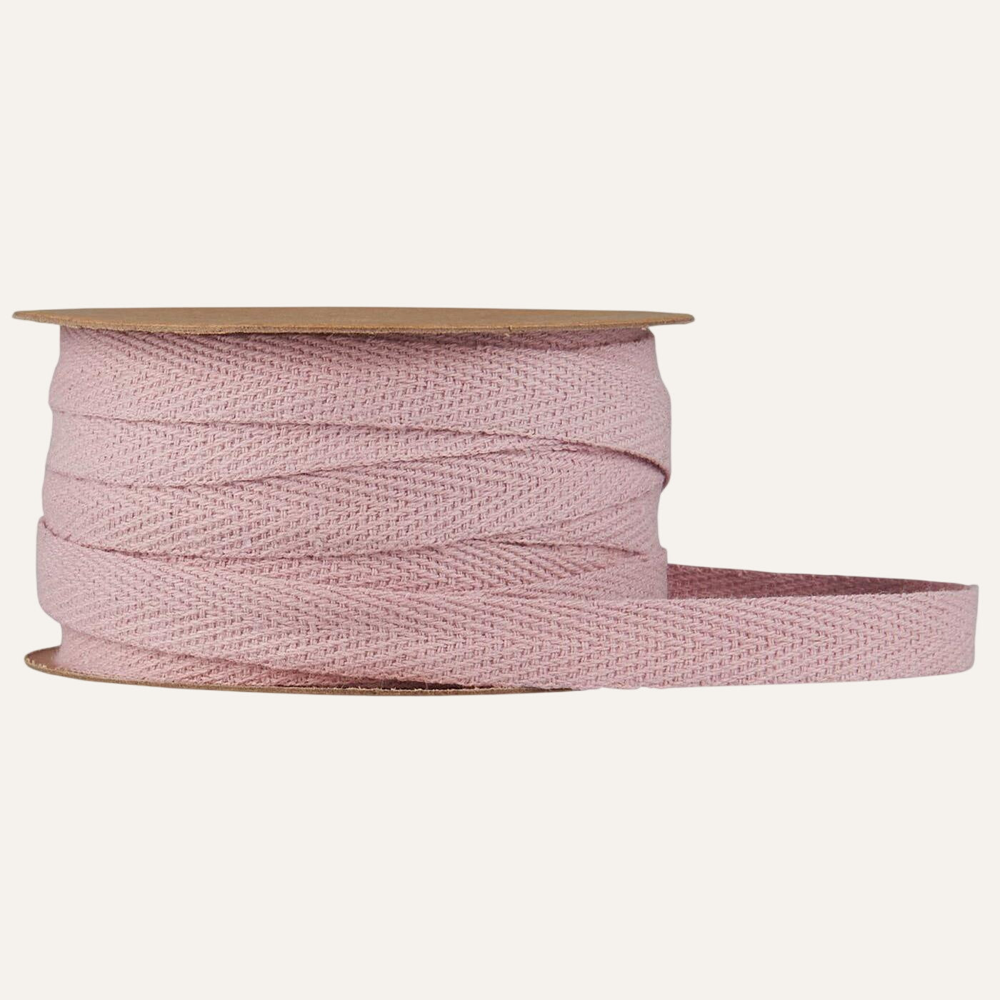 Cotton ribbon on spool 5 m rose - TheGiftCoMalta