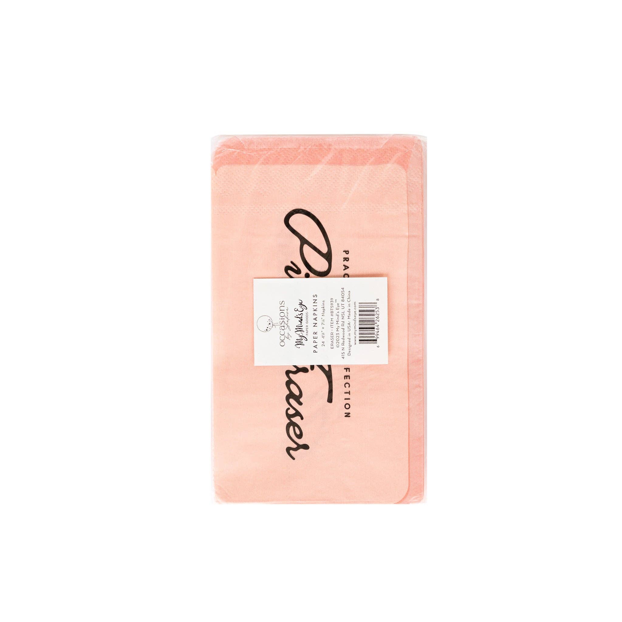 BTS939 -  Occasions By Shakira - Back To School Eraser Dinner Napkin