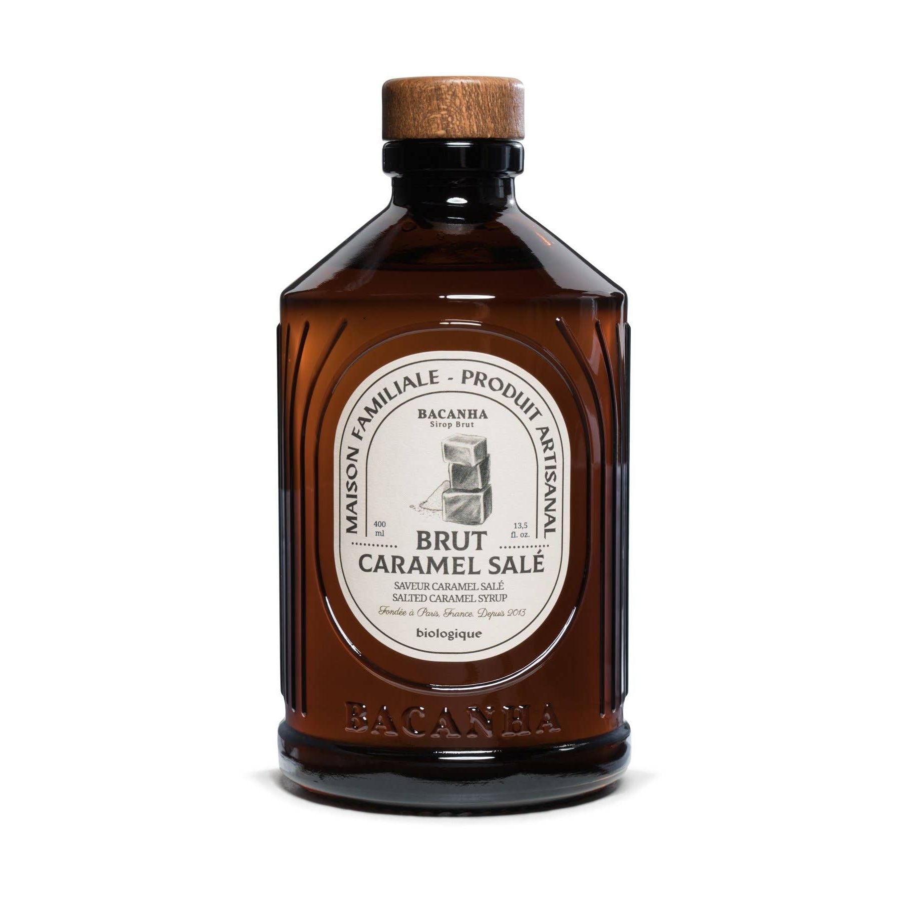 Raw Salted Caramel Syrup - Organic - 400ml - 13,5 fl. oz.